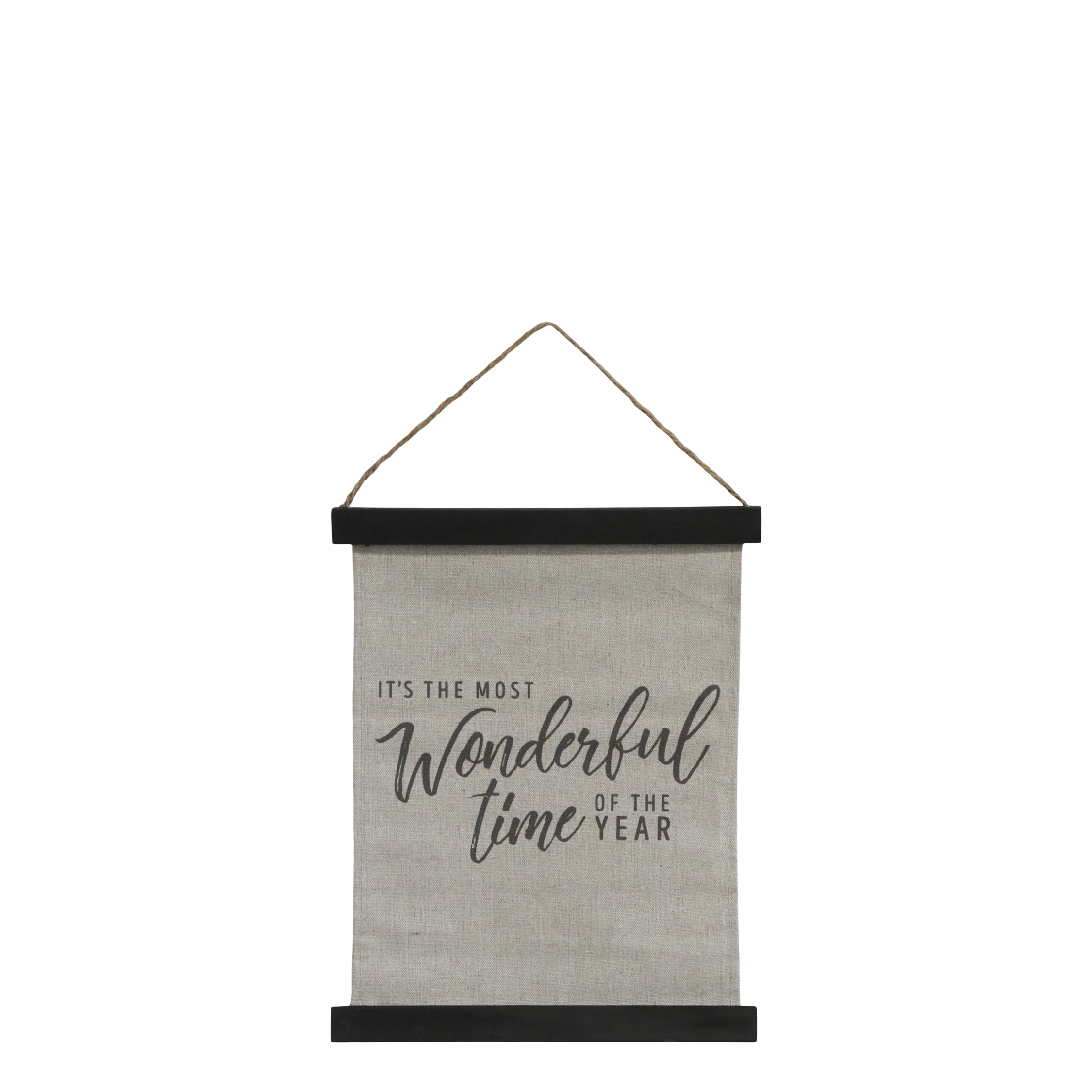 Leinwandbild mit Spruch, 29 cm hoch, antique schwarz