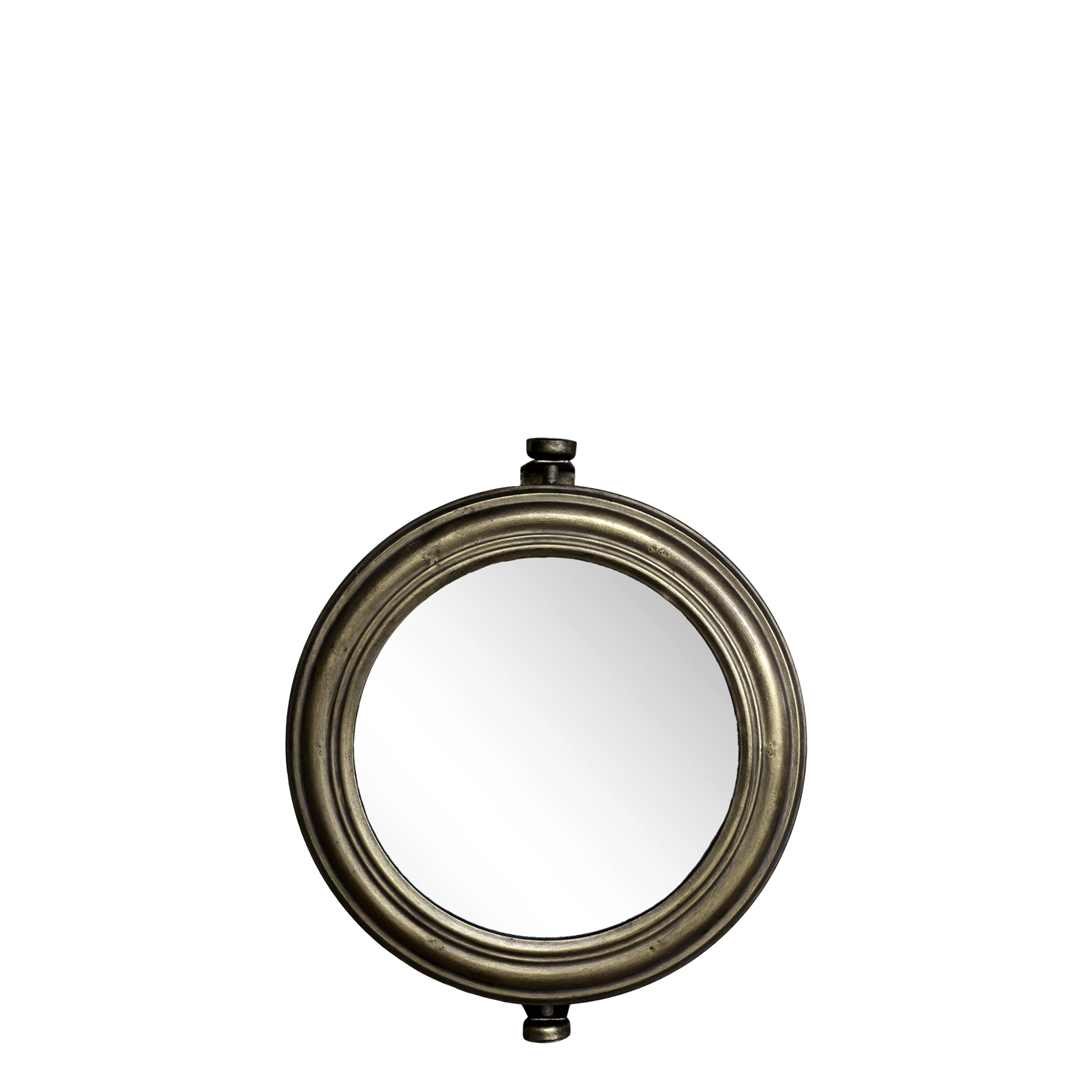 Mirror H35/L42/W9 cm antique brass