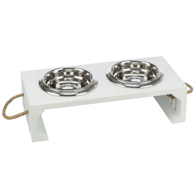 Trixie BE NORDIC Napf-Set, MDF/Edelstahl - 2 ×