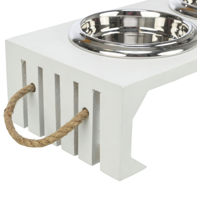 Trixie BE NORDIC Napf-Set, MDF/Edelstahl - 2 ×