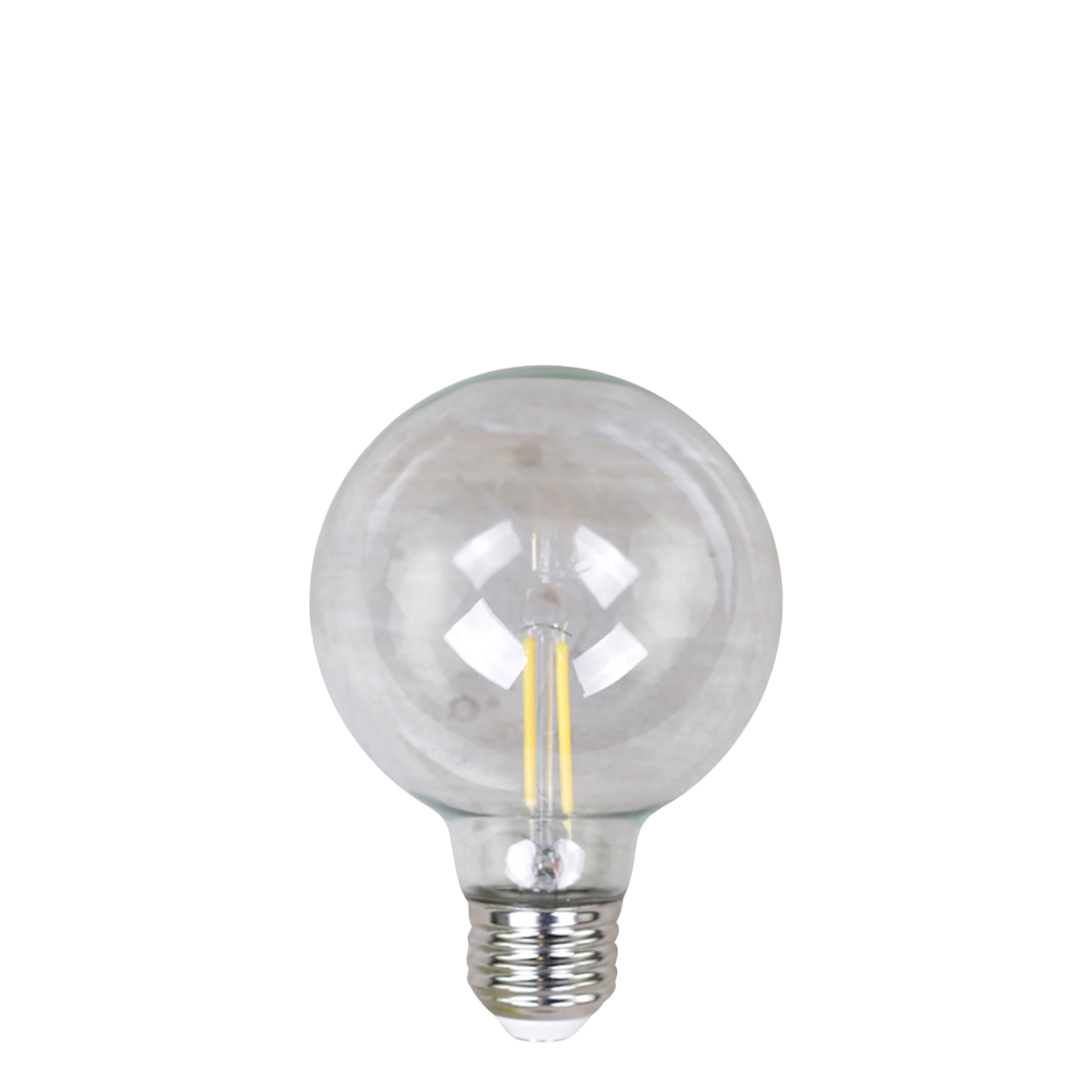 LED Glühbirne E27 mit 2700 Kelvin, 8 cm Durchmesser