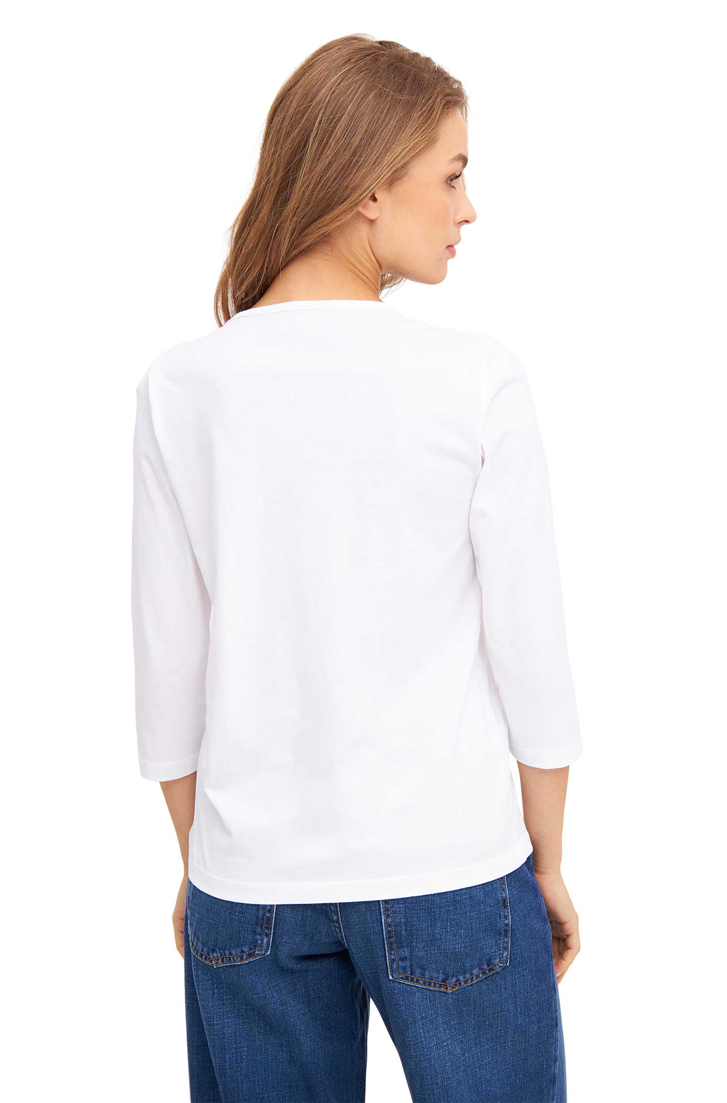 3/4-Arm T-SHIRT aus Bio-Pima-Baumwolle