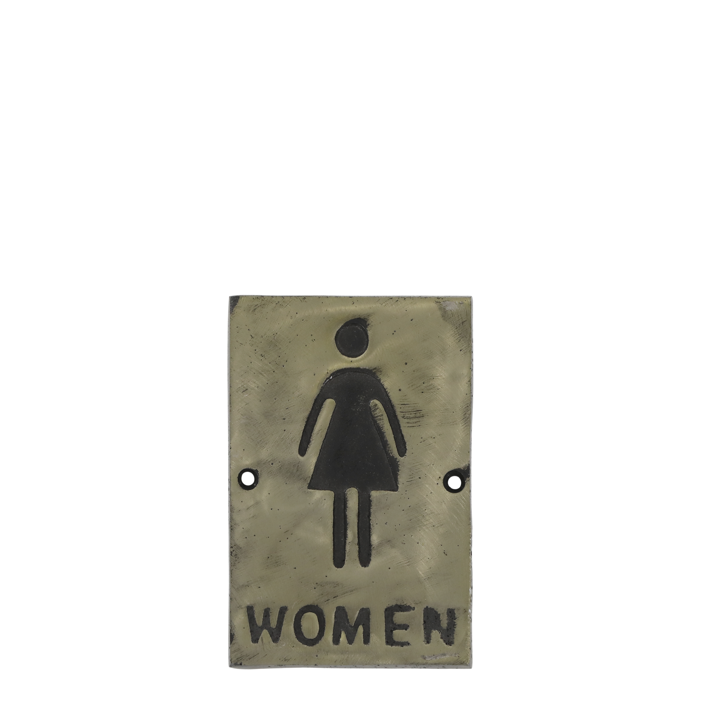 Sign Women H14/L9/W1 cm antique brass