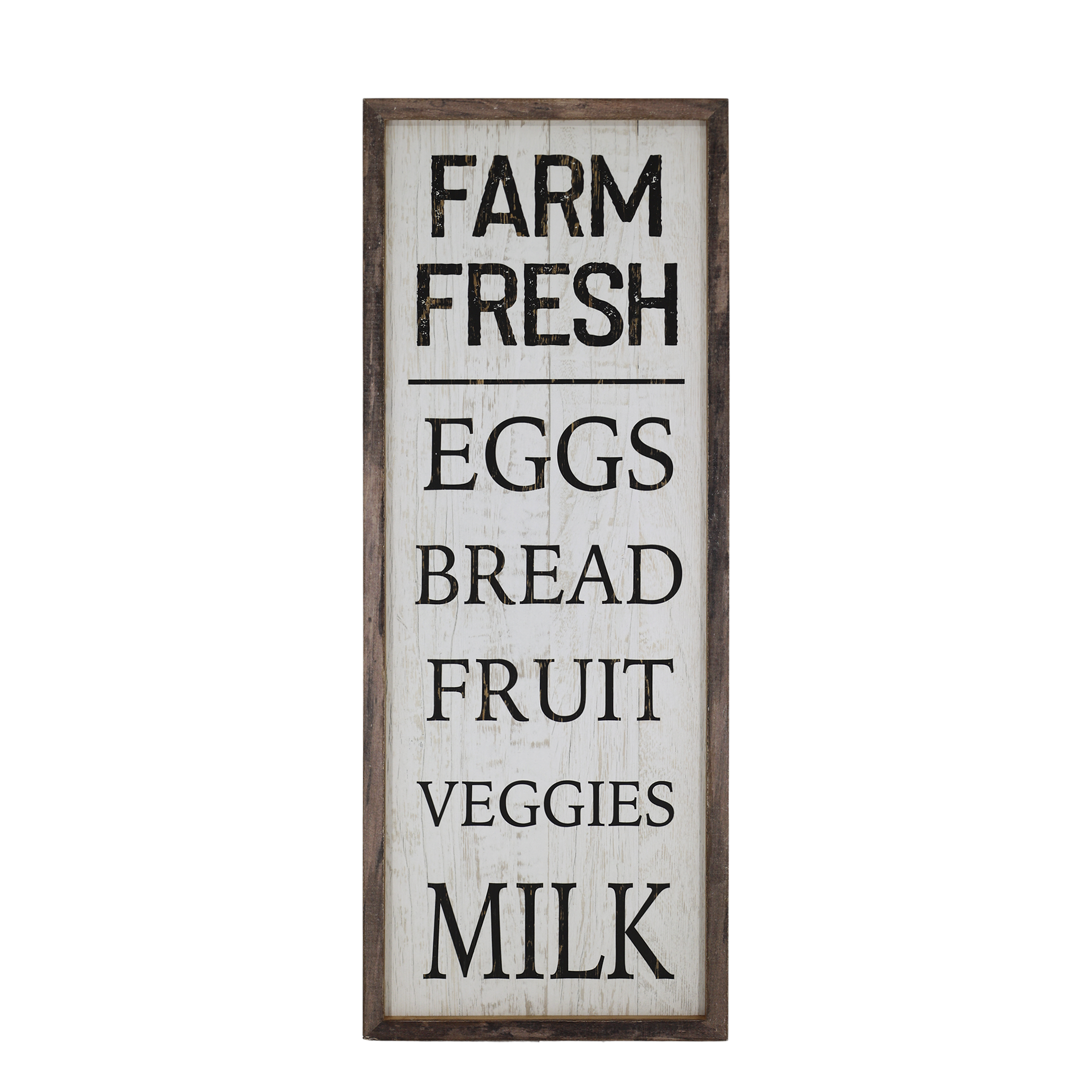 Schild Farm Fresh aus Tannenholz und Eisen, 81,5 cm hoch