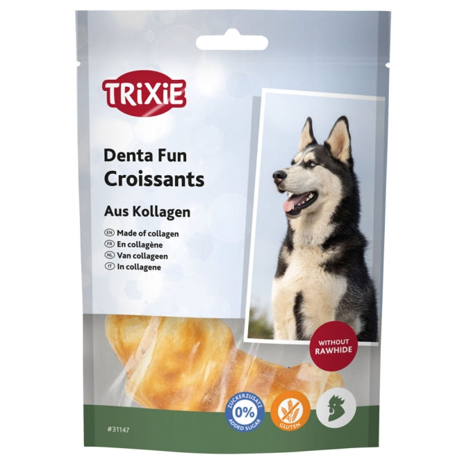 Trixie Denta Fun Croissants aus Kollagen - 2 St./80 g