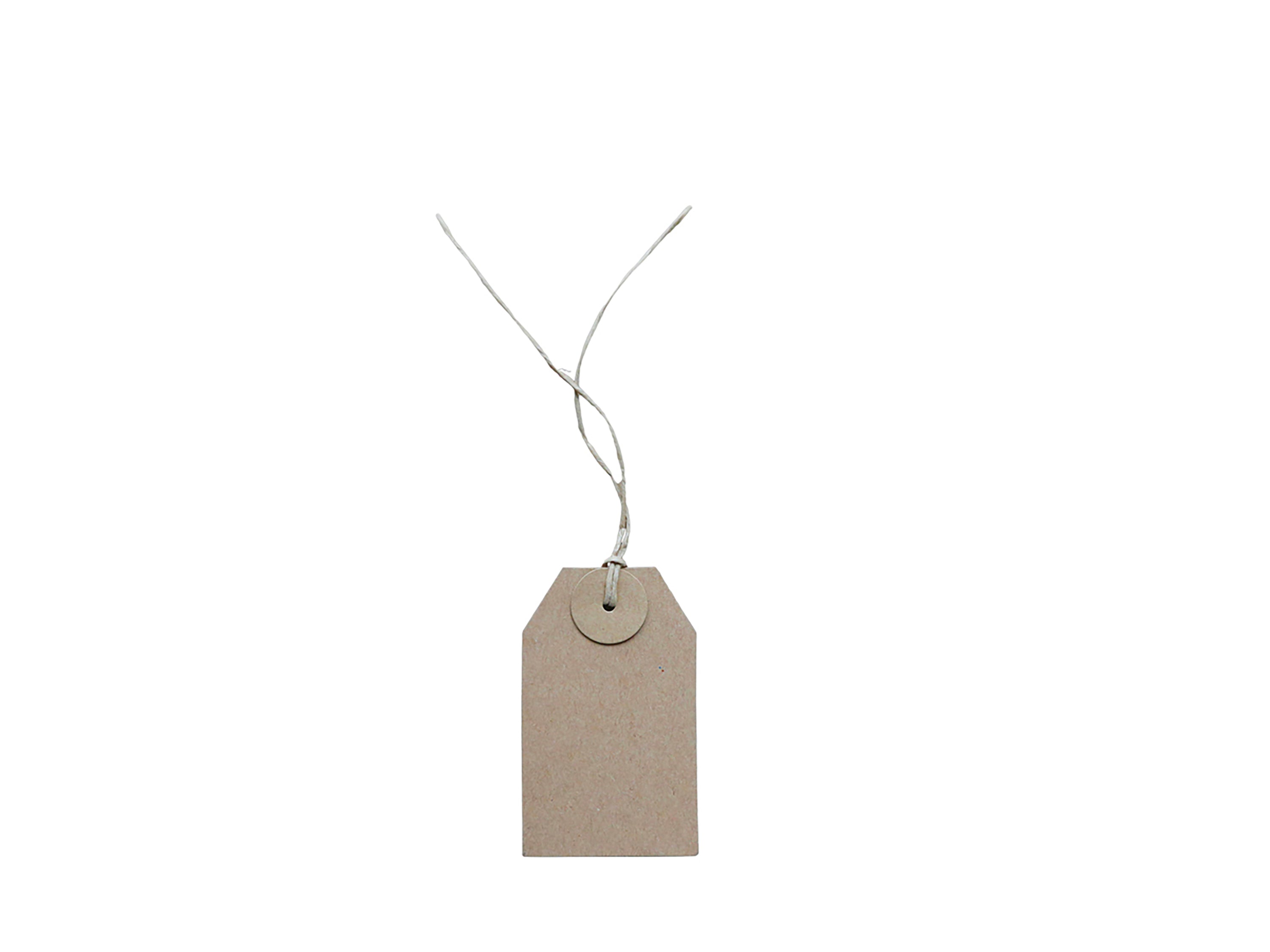 Manila Tag w. string 500 pcs L9/W5.5 cm nature