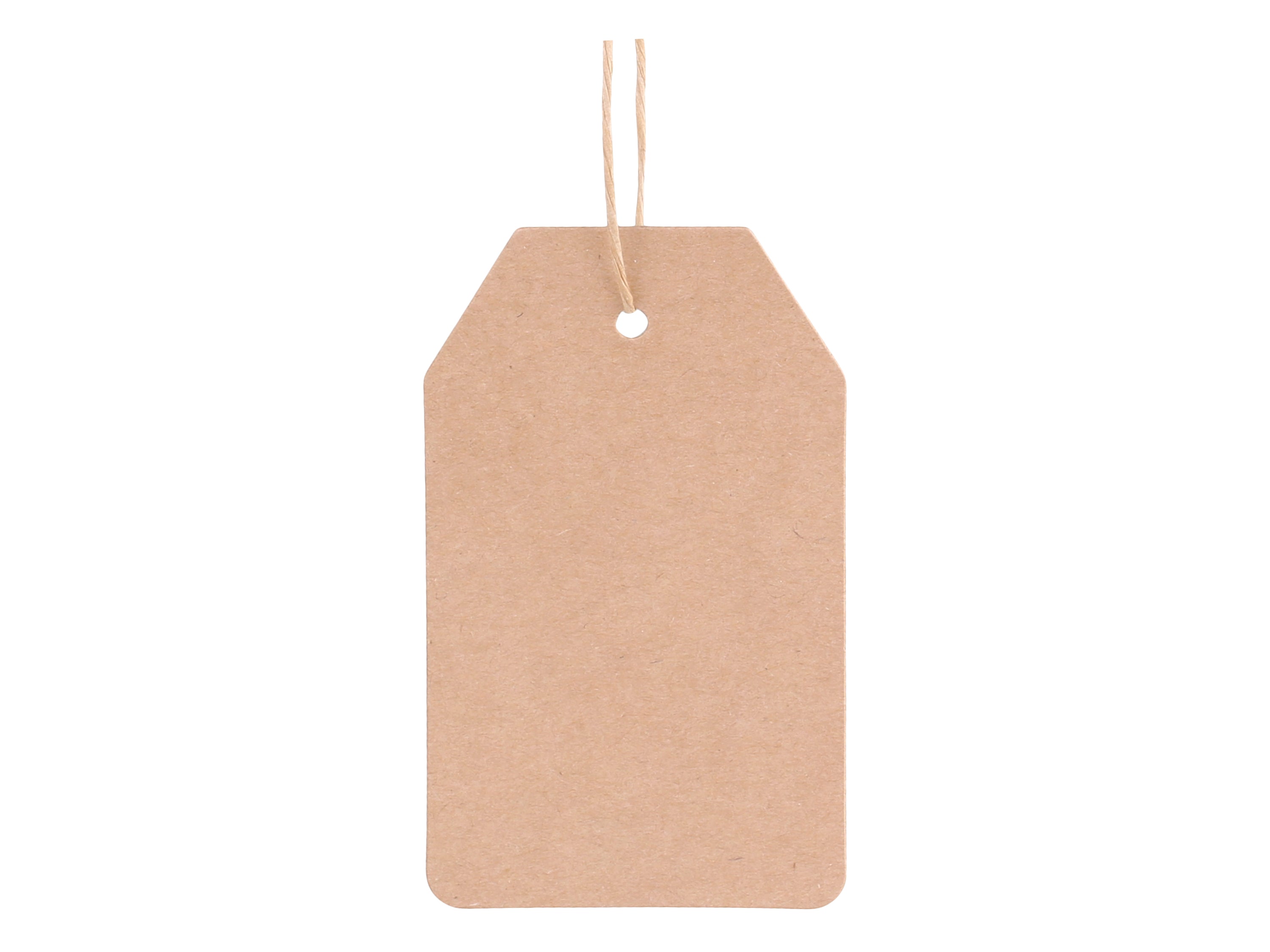 Manila Tag w. string 500 pcs L9/W5.5 cm nature