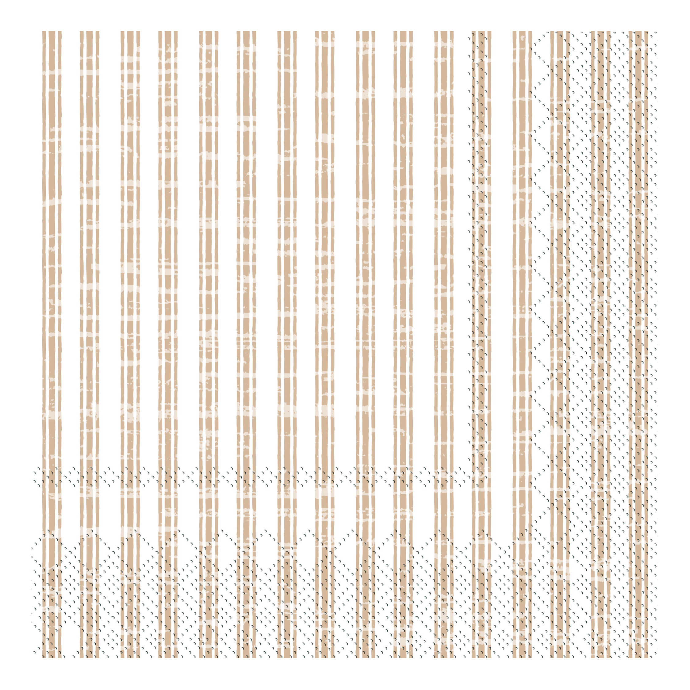 Napkin w. stripes L16/W16 cm linen