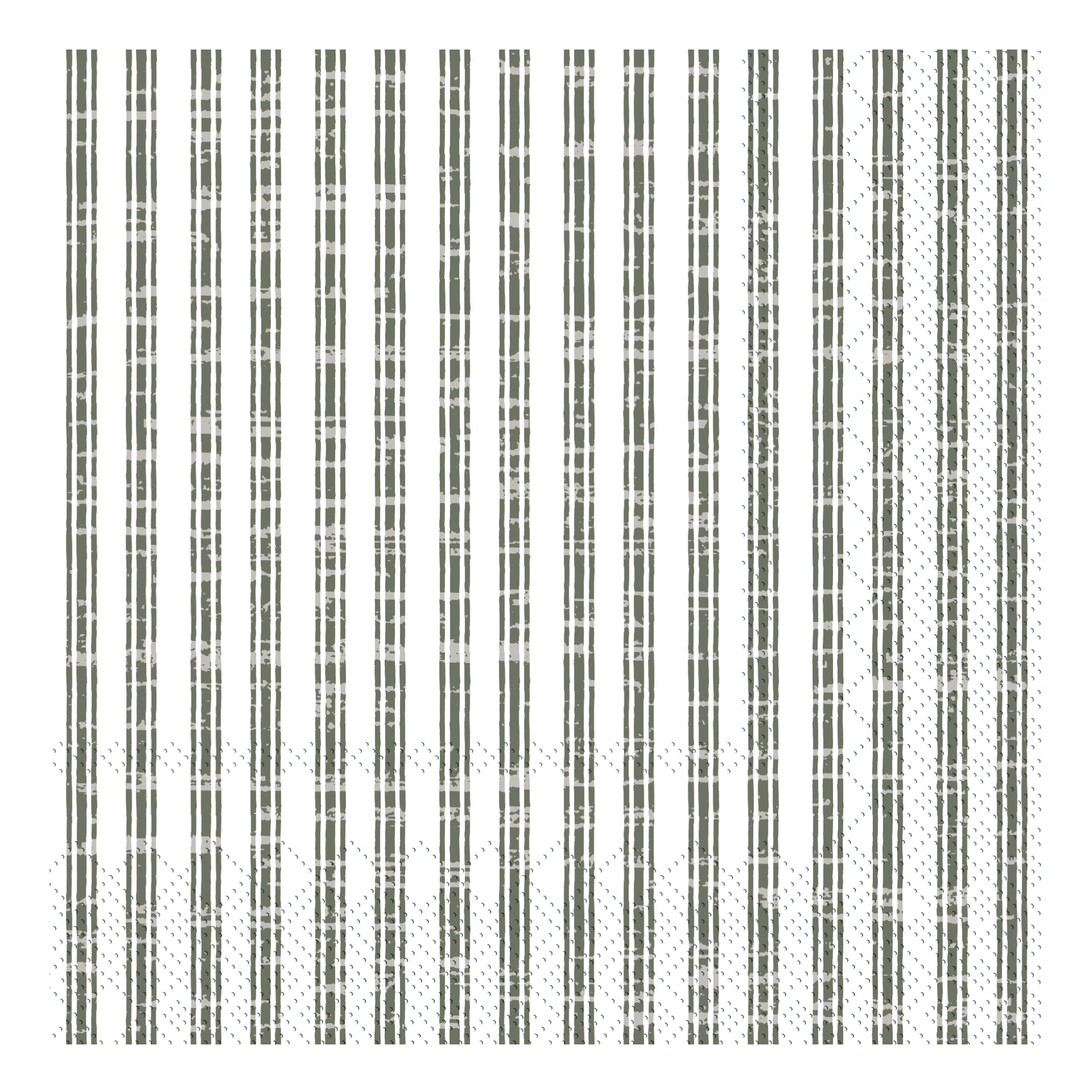Napkin w. stripes L16/W16 cm olive