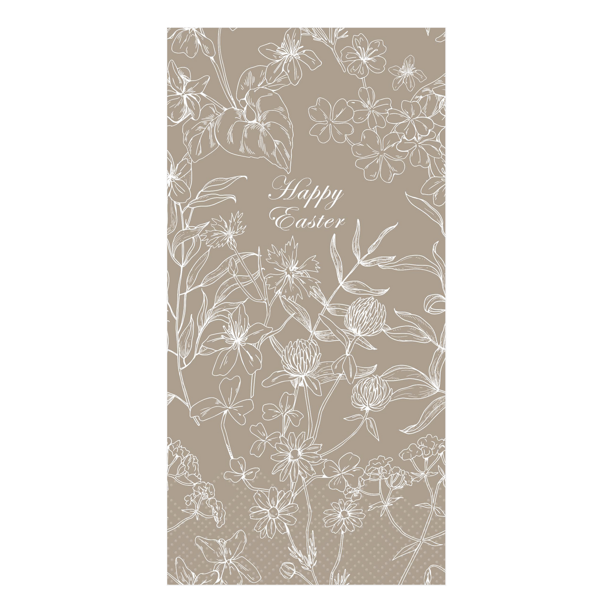 Servietten mit Blumen Happy Easter, 3-lagig, 40x40 cm
