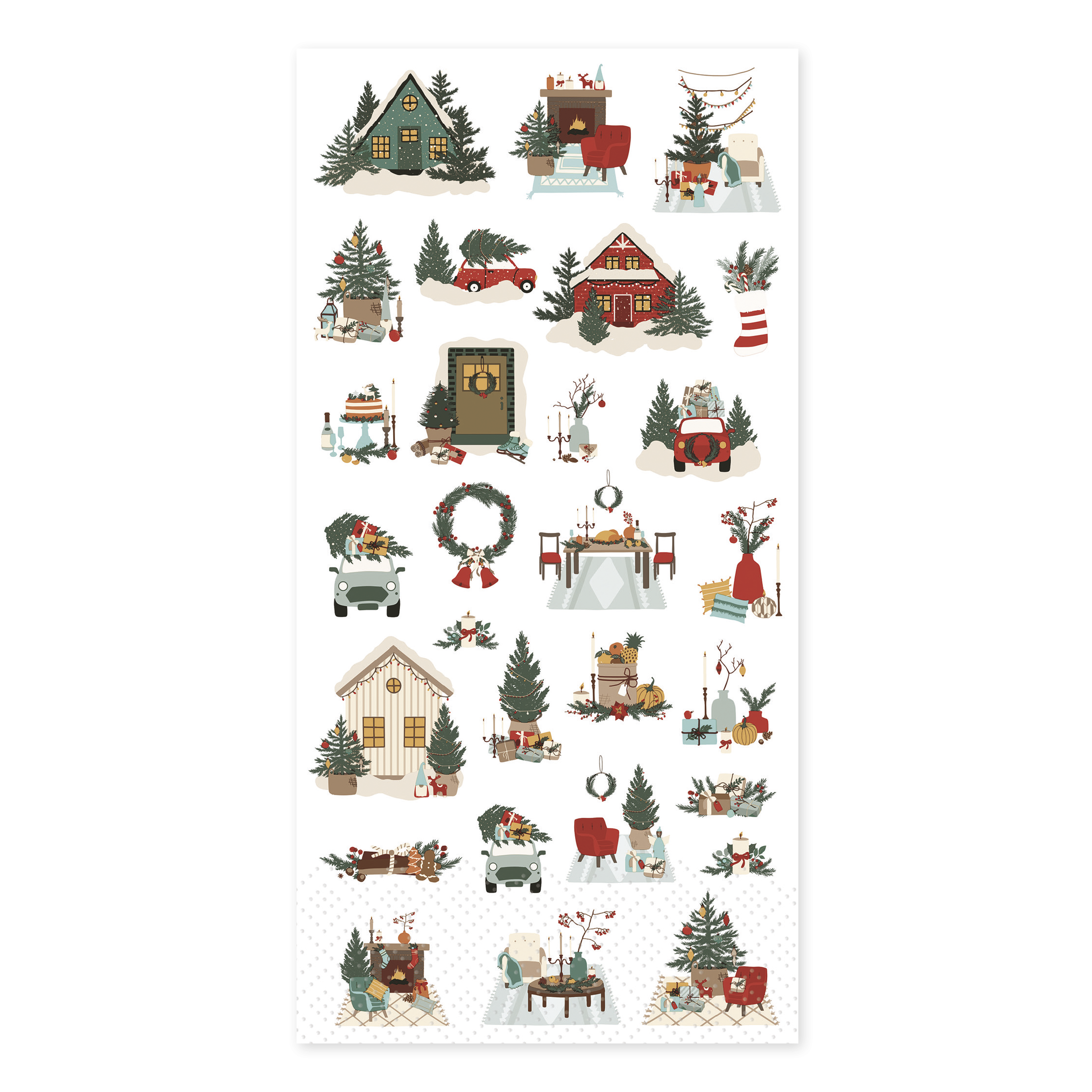 Weihnachts-Servietten 40x40 cm, 16 Stück, 3-lagig