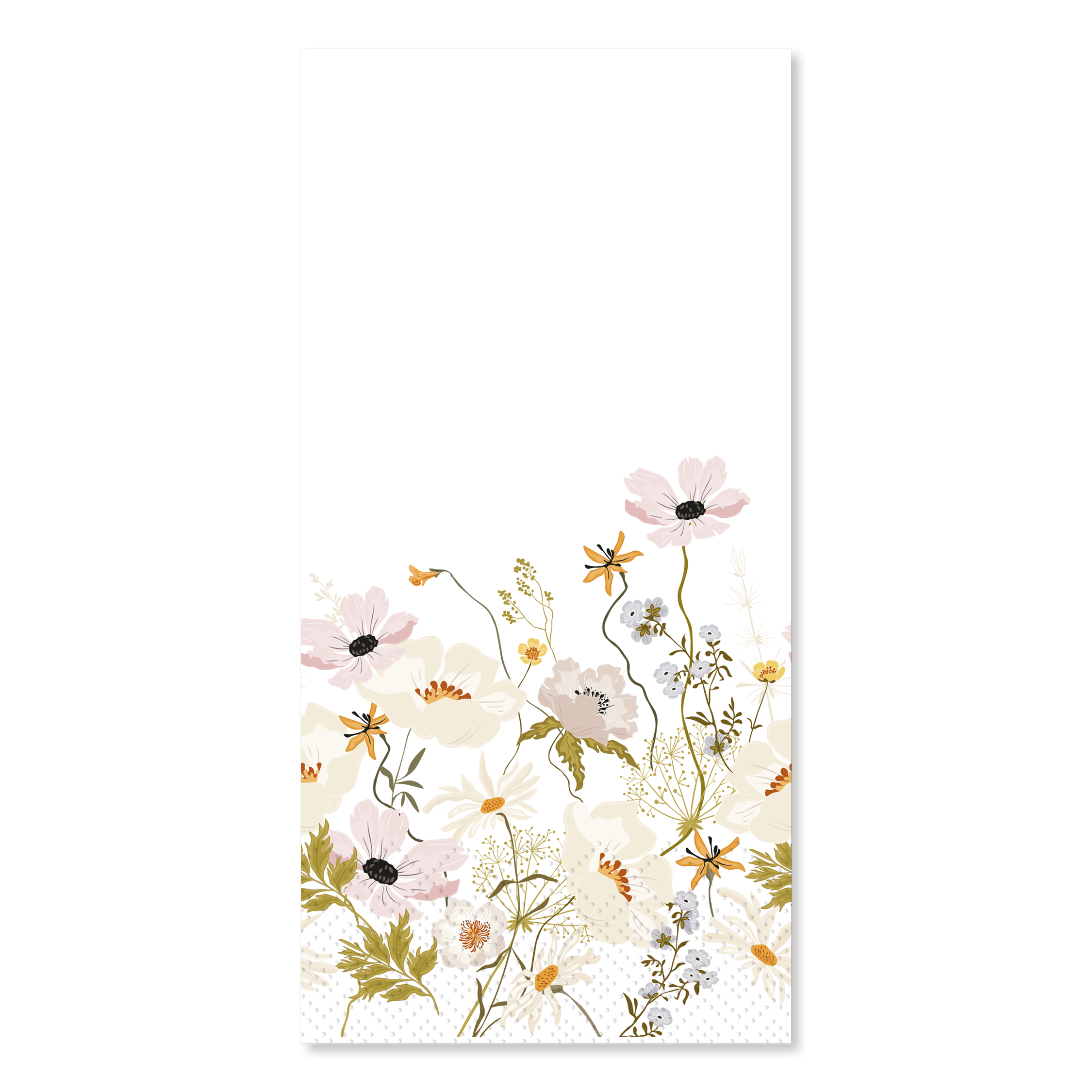 Servietten 40x40 mit Blumenmotiv, 16 Stück, 3-lagig
