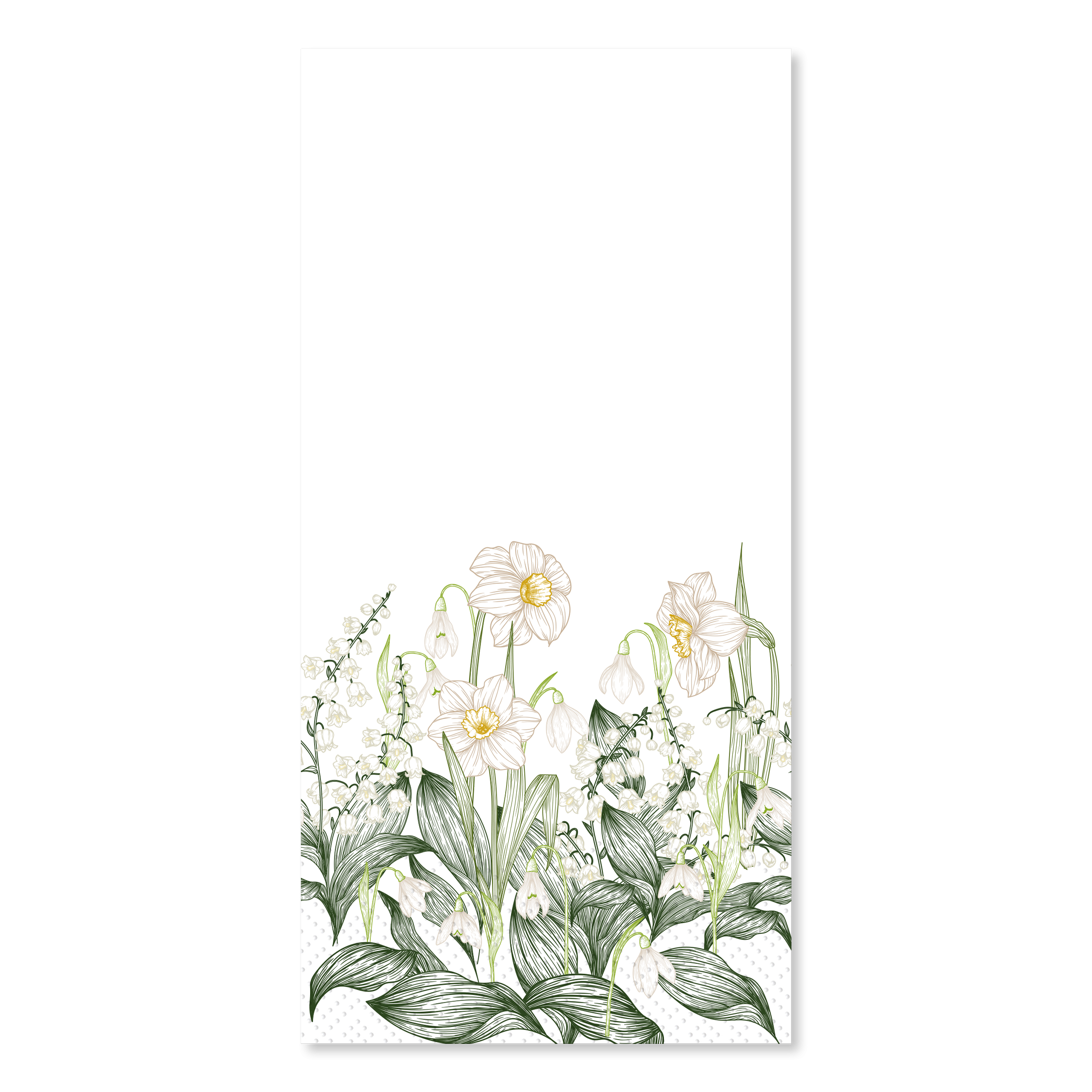 Servietten mit Blumen, 40x40 cm, 16 Stück, 3-lagig