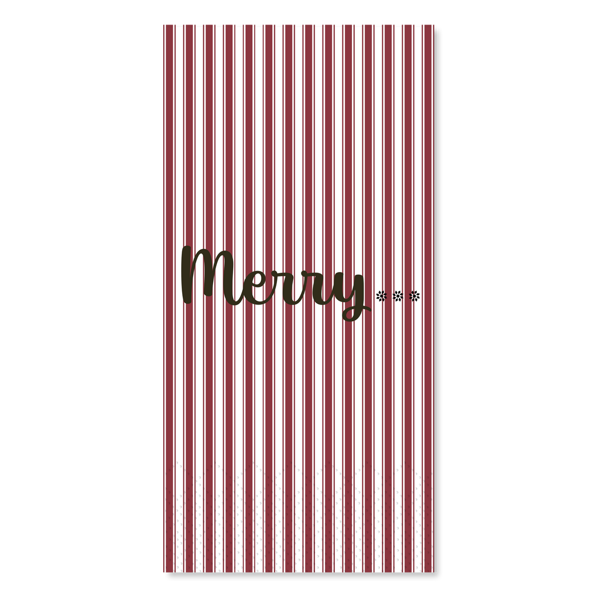 Servietten 40x40 cm mit Merry und Streifen, 16 Stück