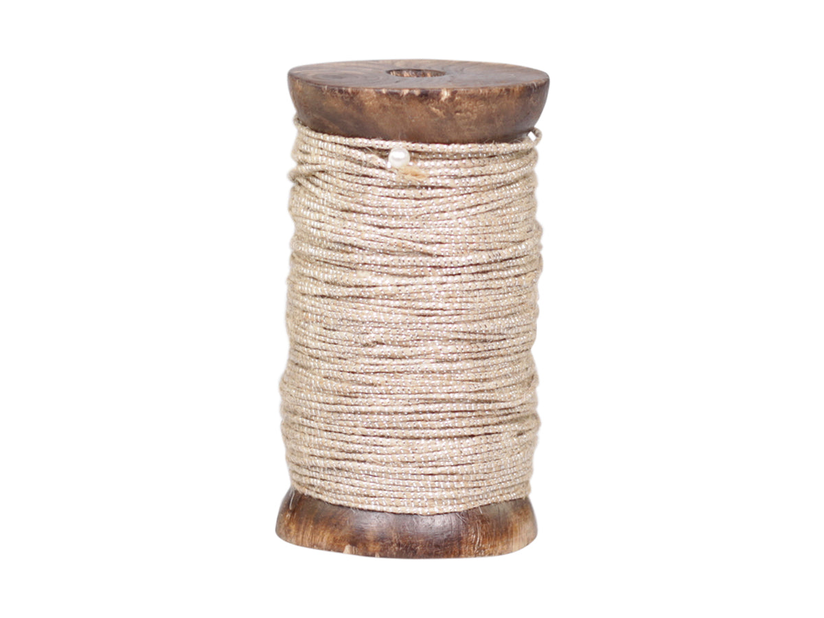 Ribbon L10 m on wooden spool antique gold