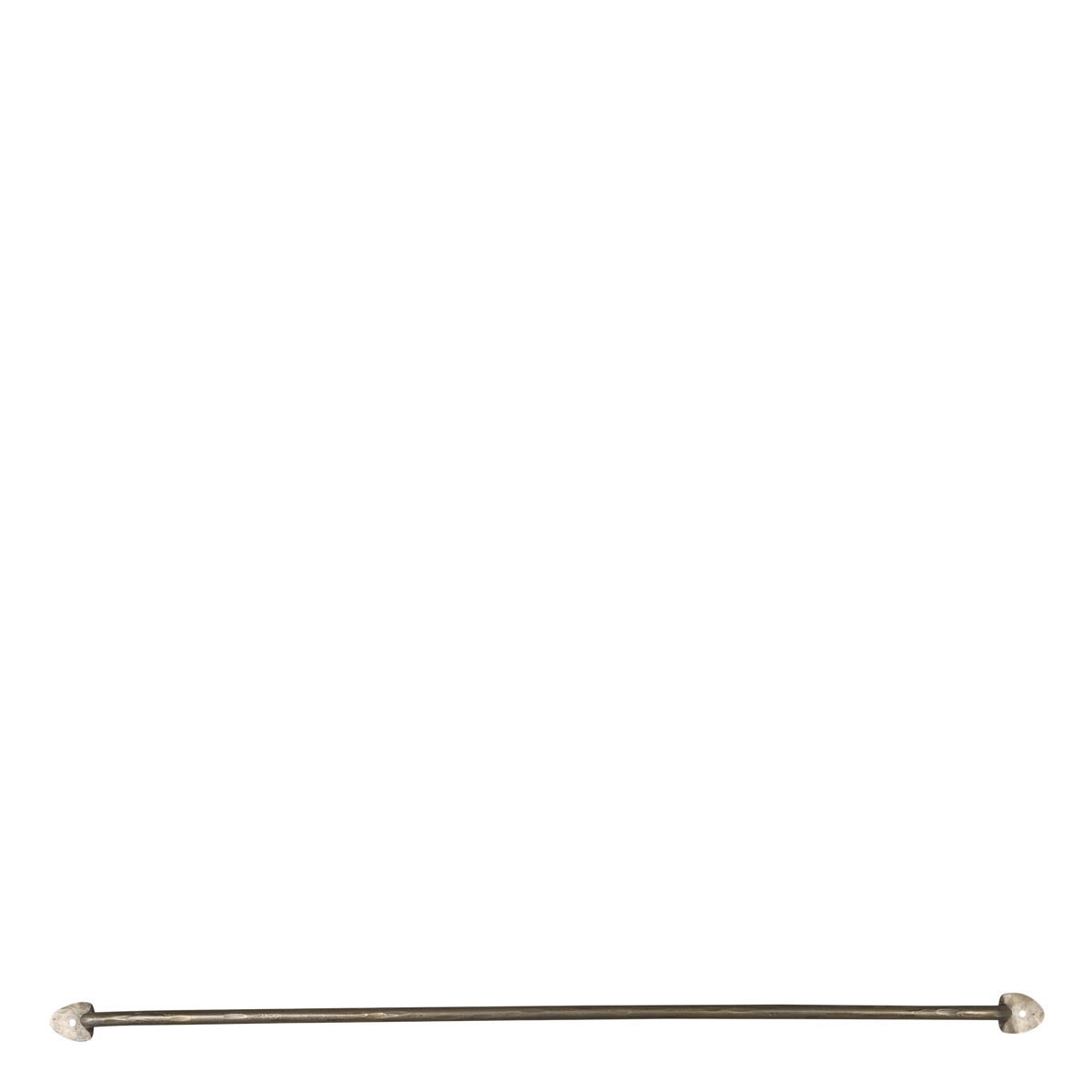 Hakenleiste aus Eisen, 80 cm, Antique Messing