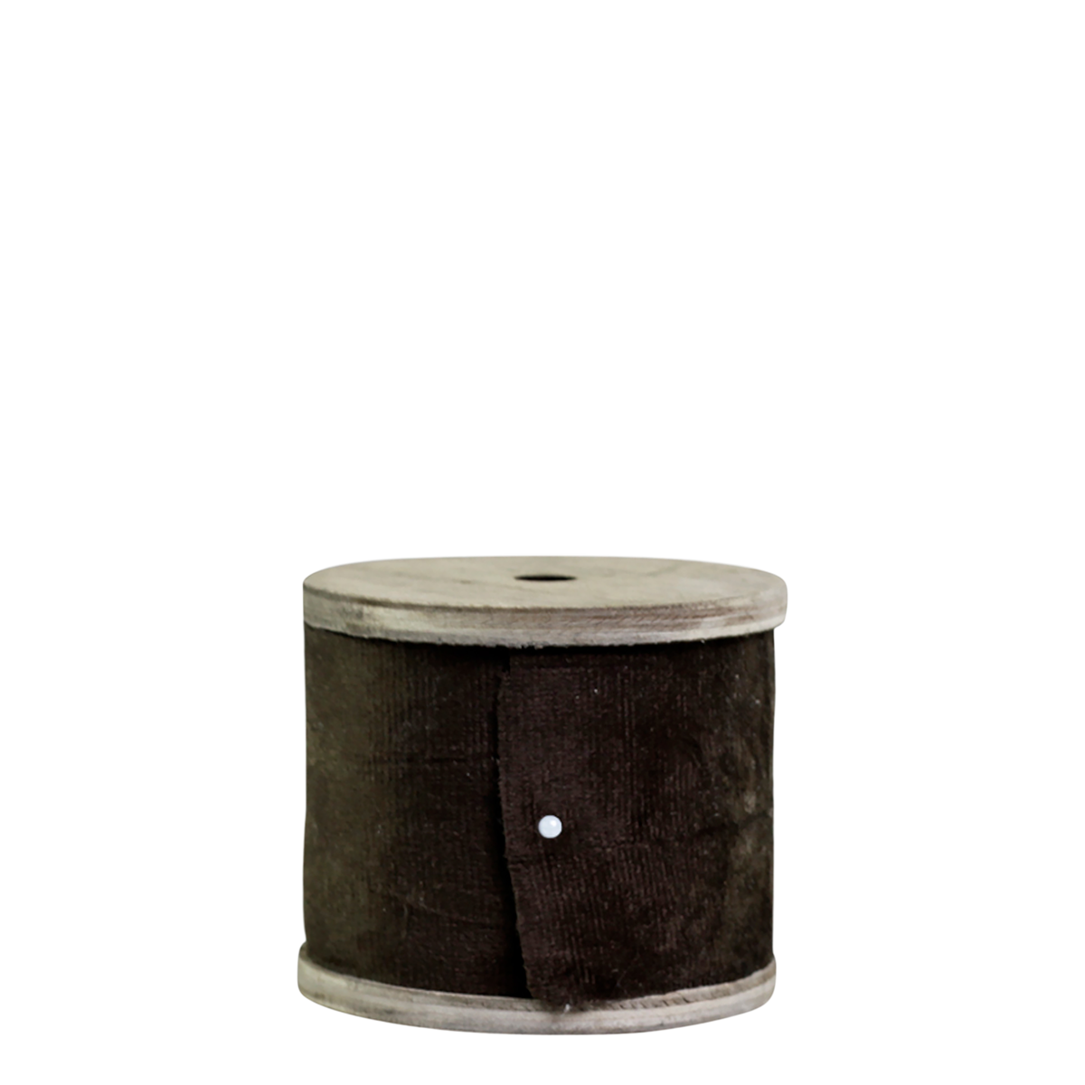 Velour Ribbon on wooden spoole L5 m/W 49 mm brown