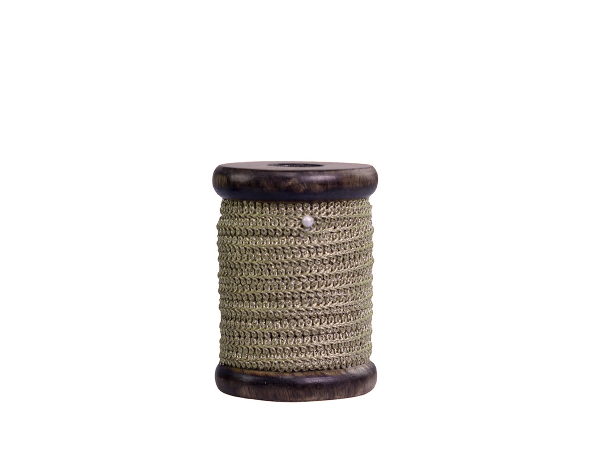 Ribbon L5 m on wooden spoole gold