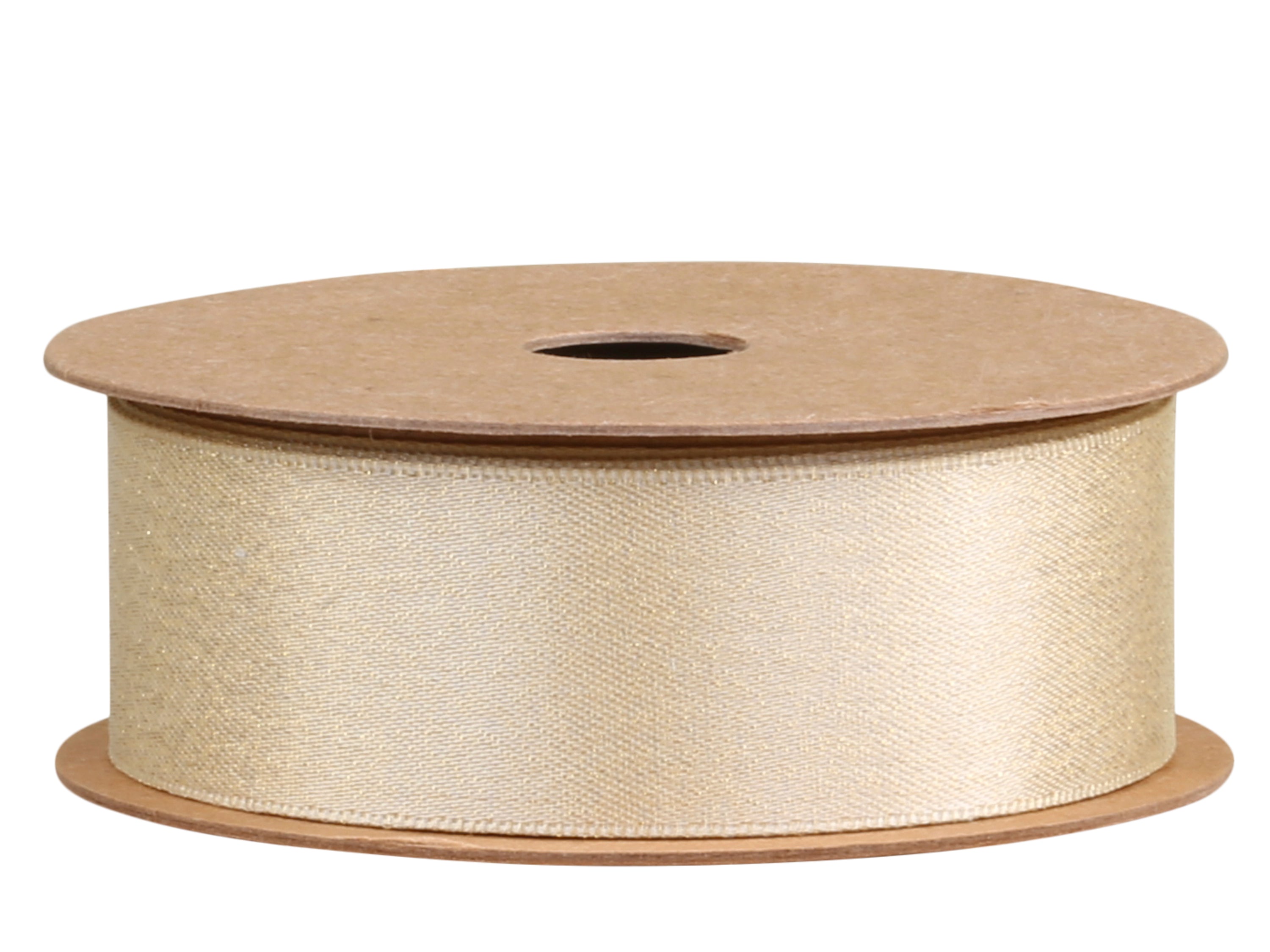 Ribbon w. glitter L5 m/W 15 mm champagne