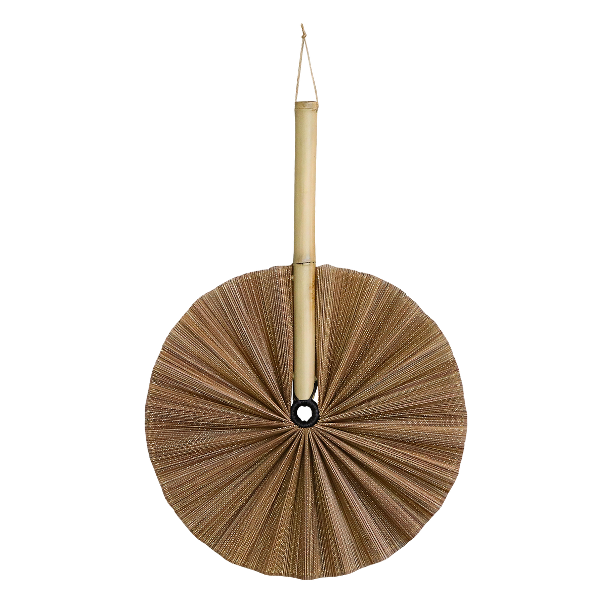 Deko für Regal: Bambus-Fächer Karamel 49 cm