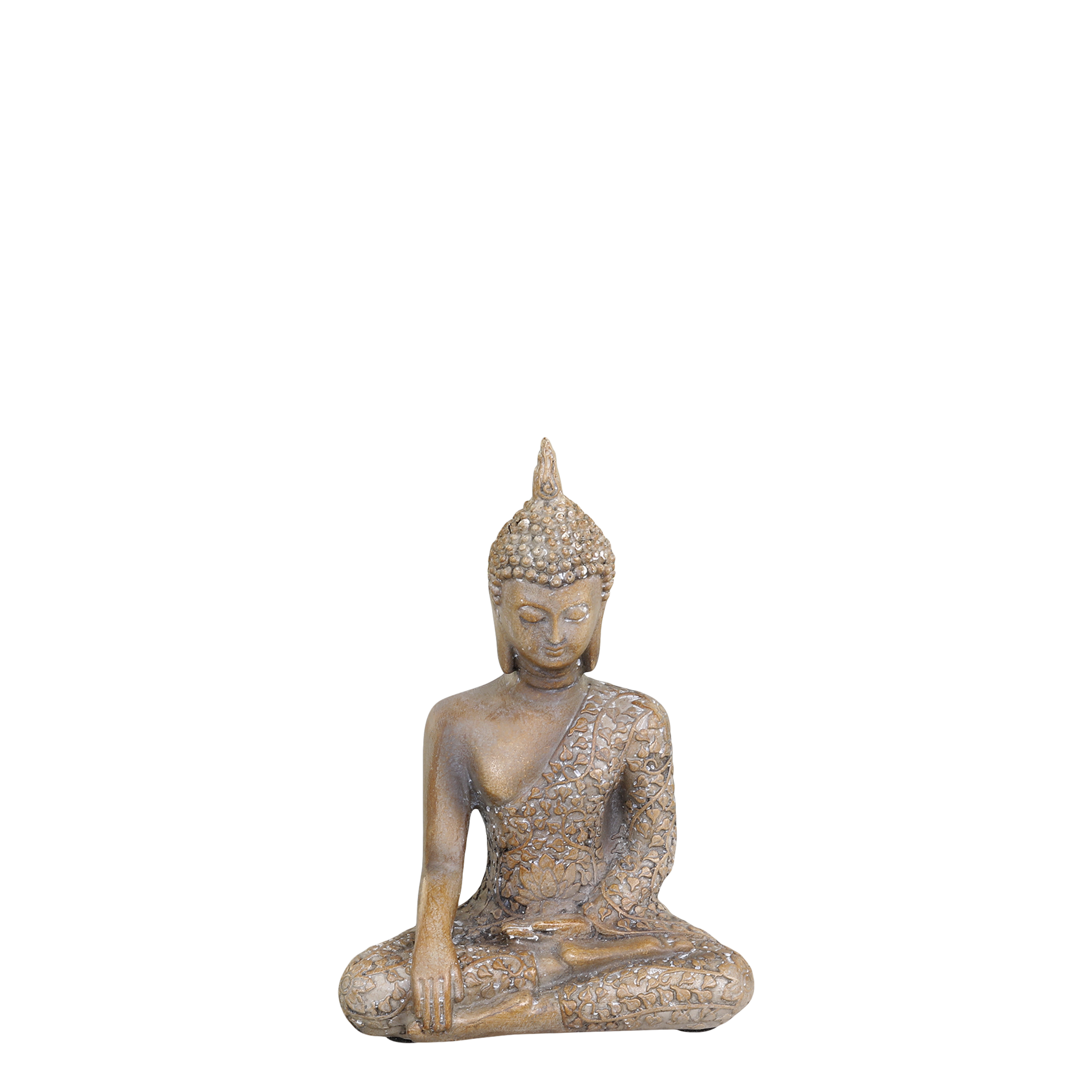 Buddha seated H13.5/L9.5/W5 cm latte