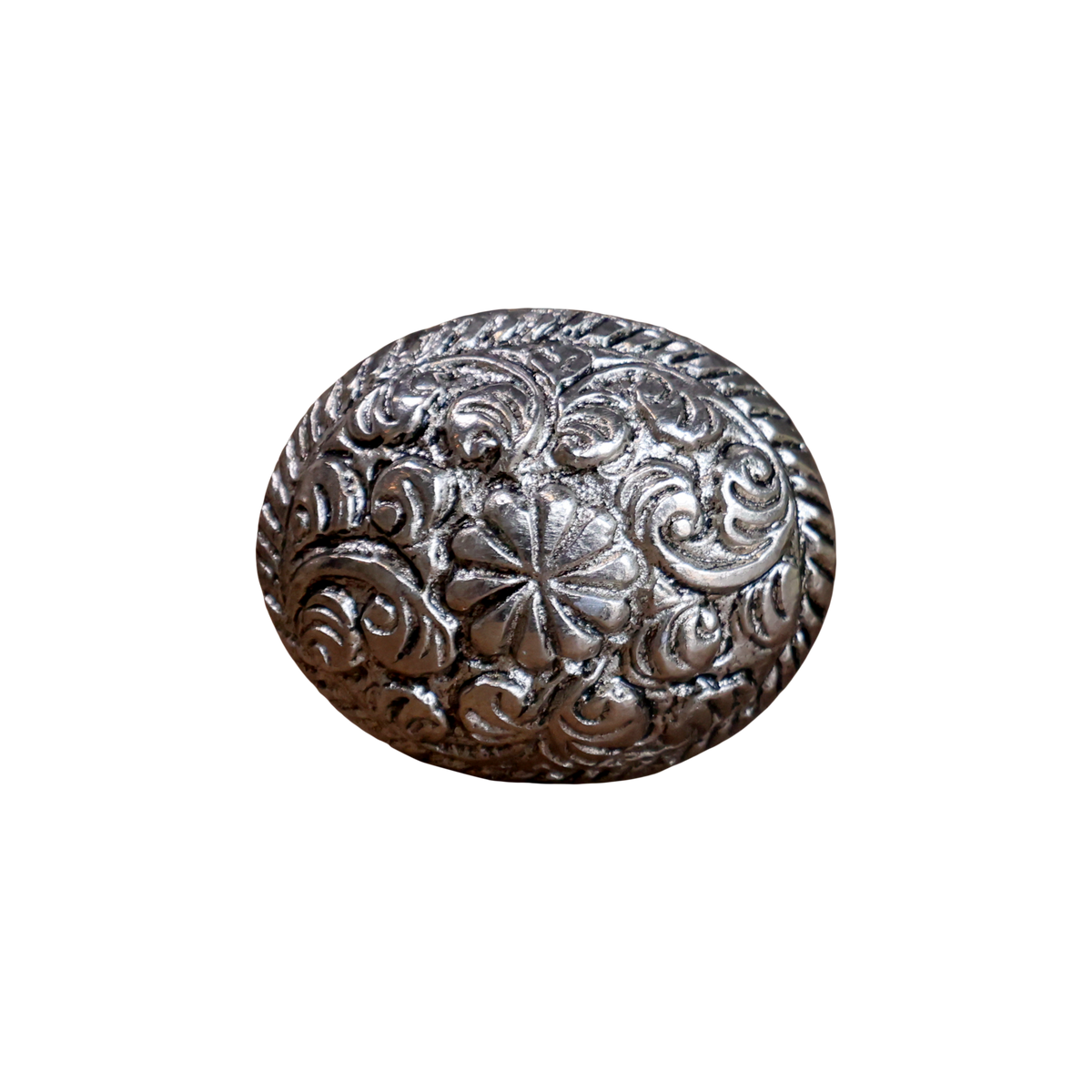 Aluminium-Griff in Antique Silber, 3,5 cm hoch