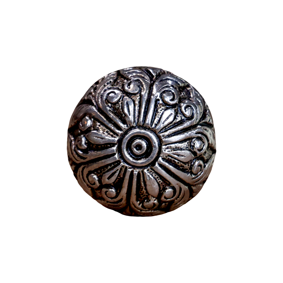 Aluminium-Griff in Antique Silber, 3 cm Durchmesser