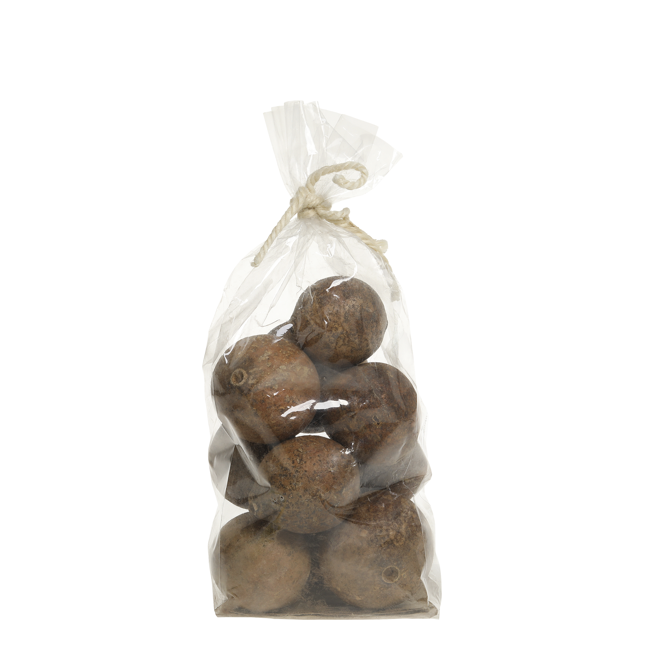 Getrocknete Blumen Kugel Deko 18 cm hoch natur