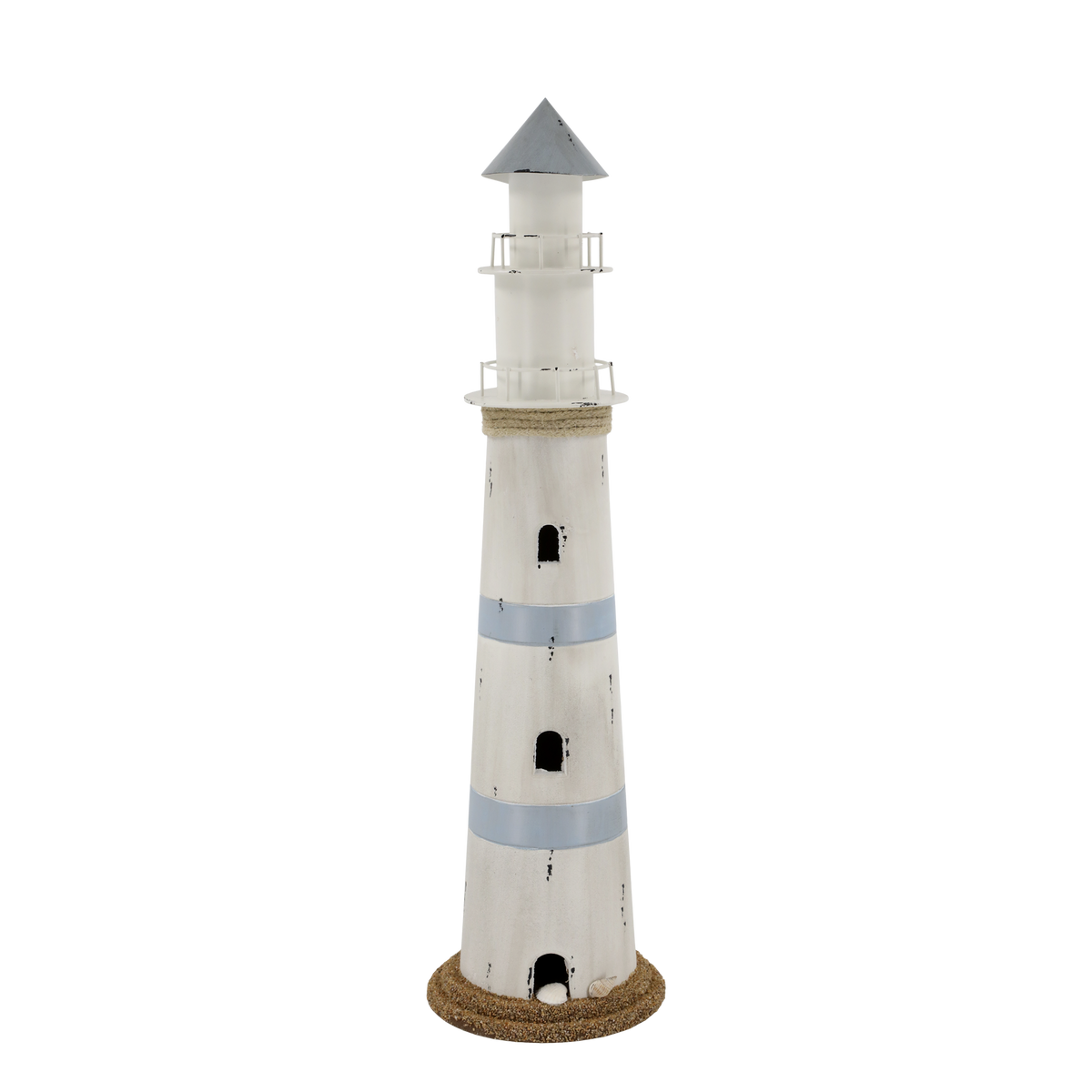 Leuchtturm mit LED in Ocean – Deko-Figur, 61 cm