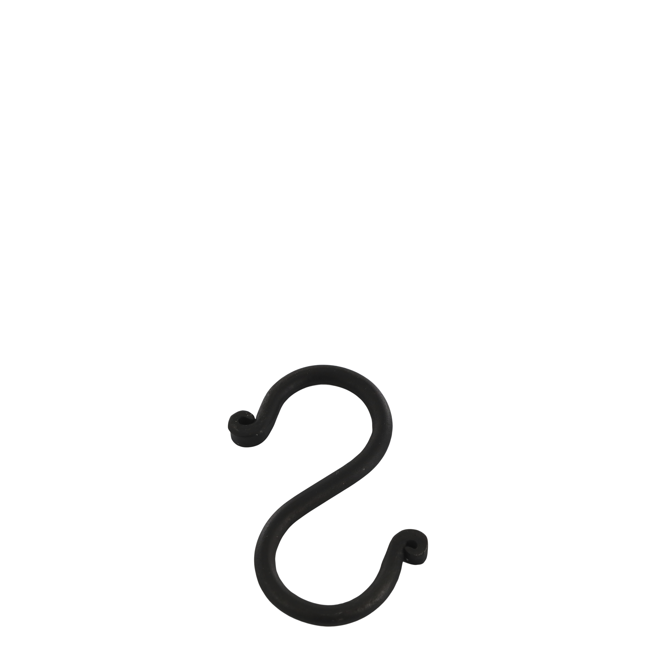 S-Haken aus Eisen in Anthrazit, 8 cm hoch