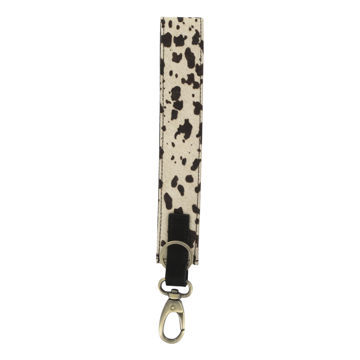 Leder Schlüsselanhänger mit Kuhmuster, 28,5 cm lang