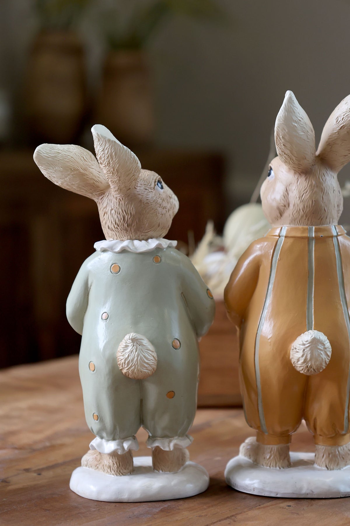 Kaninchen mit Pyjama Set von 2 – Deko-Figuren
