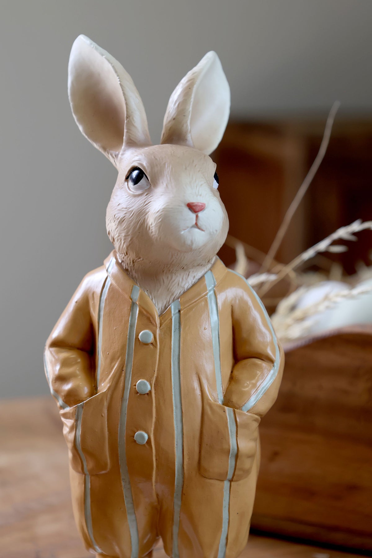 Kaninchen mit Pyjama Set von 2 – Deko-Figuren