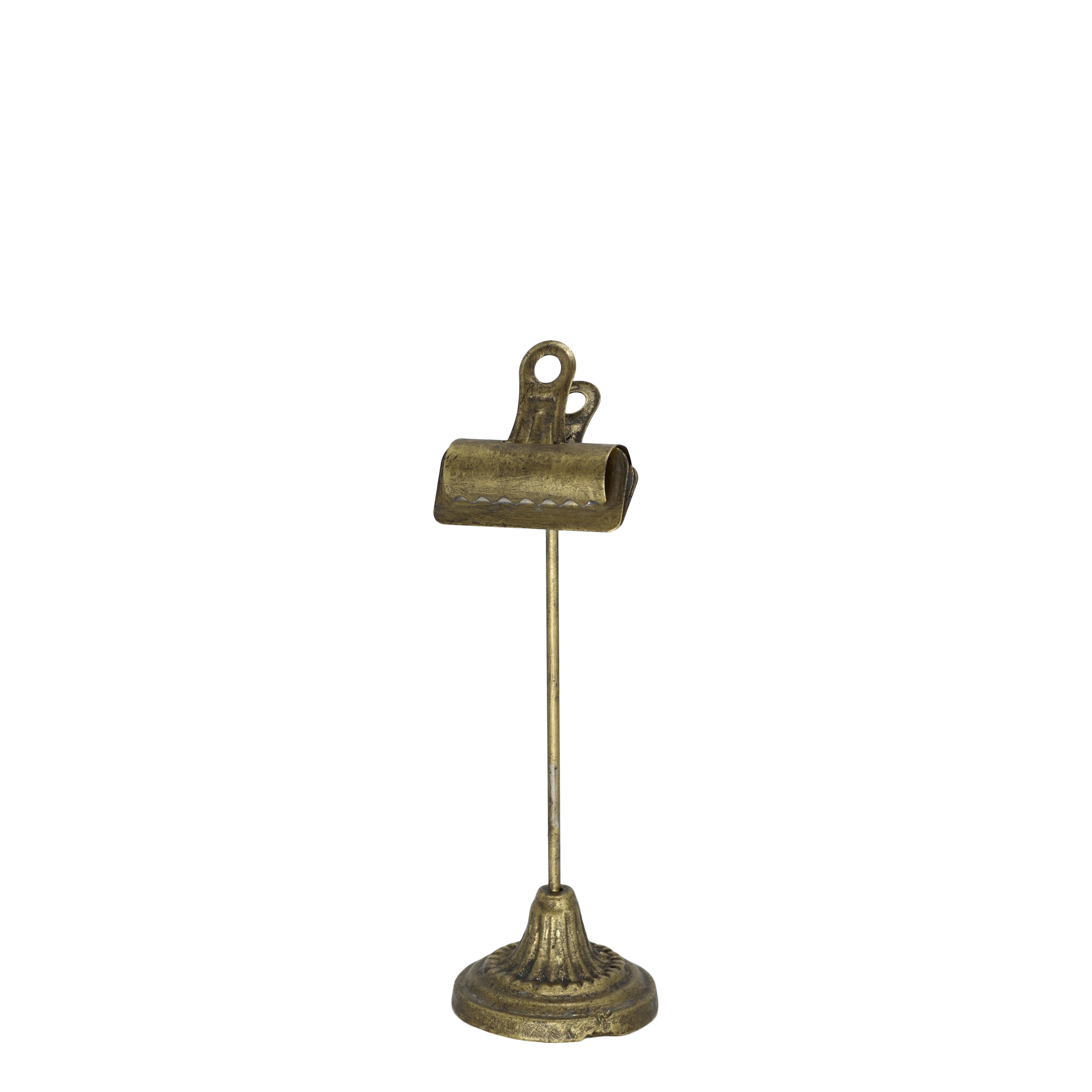 Dekoration: Halter mit Clips, Eisen, 26 cm, antique messing