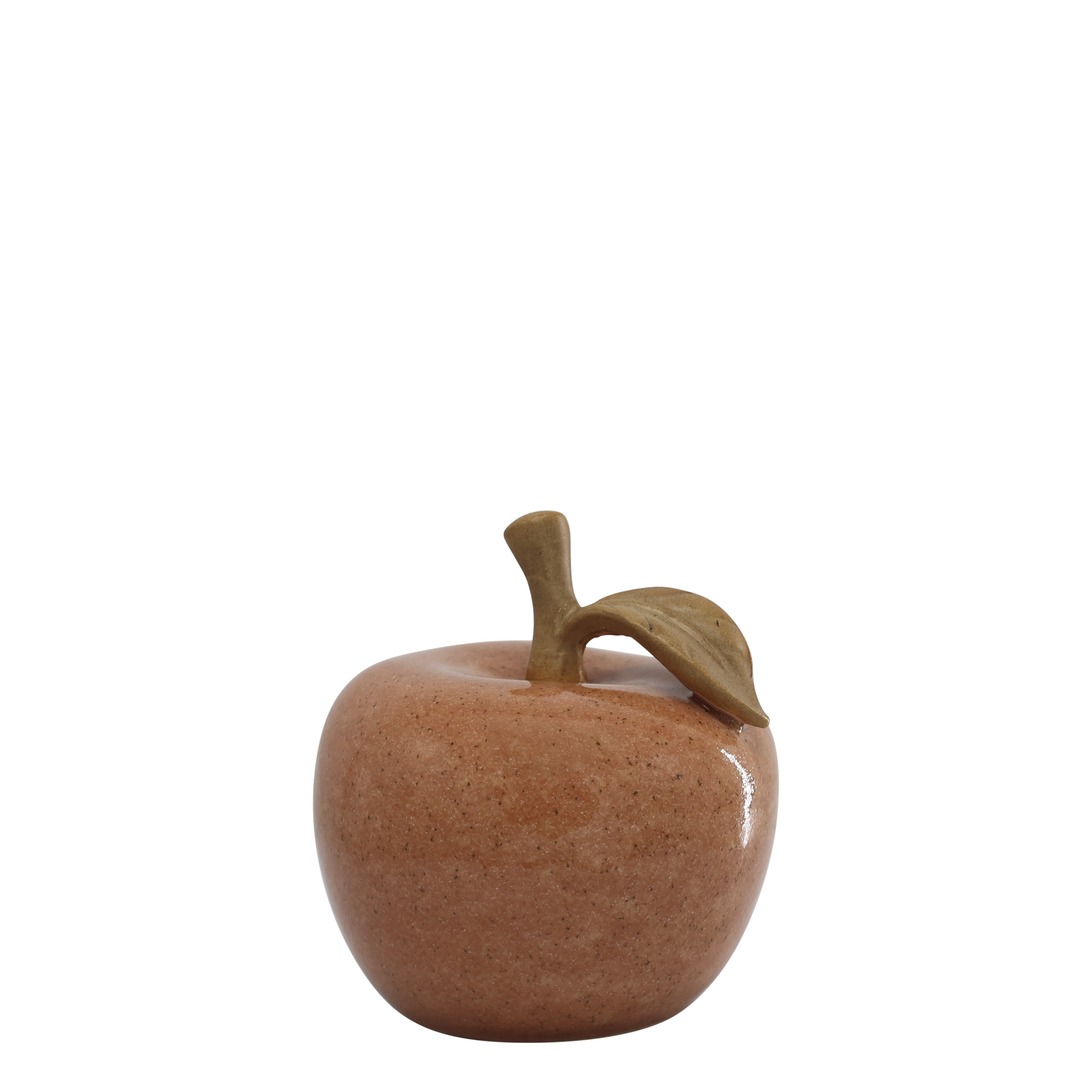 Apfel-Deko aus Keramik, 13 cm hoch, für Regal & Wohnzimmer