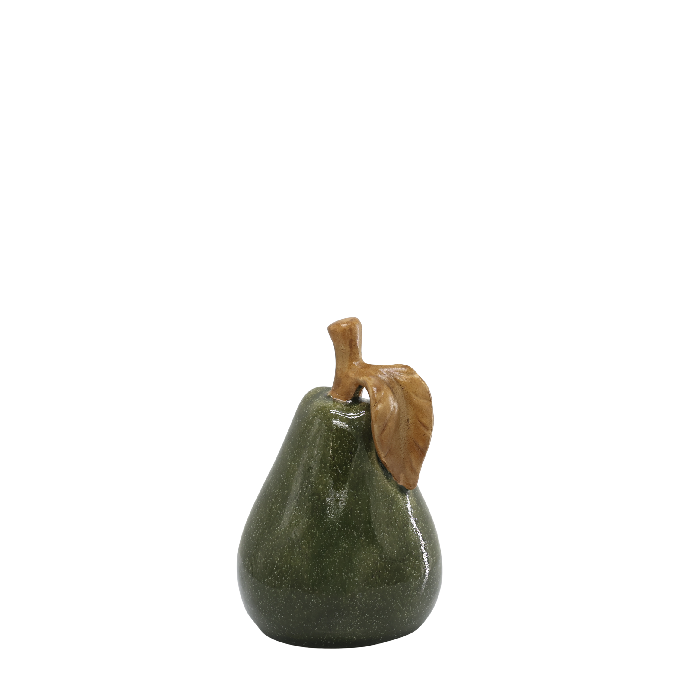 Pear for deco H13.5/D9 cm moss