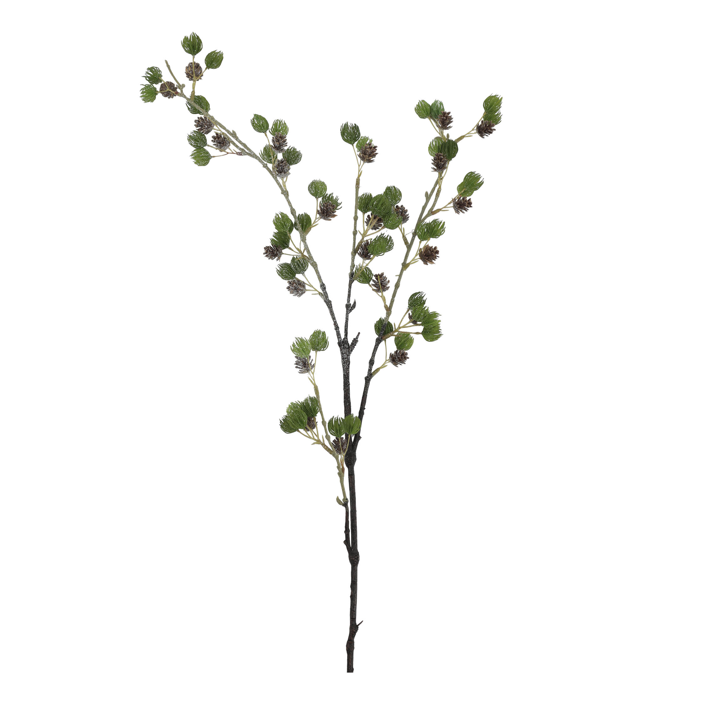 Künstliche Tanne mit Zapfen, 107 cm Höhe, grün