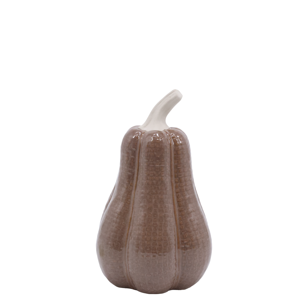 Keramik Kürbis Deko mokka 17,5 cm