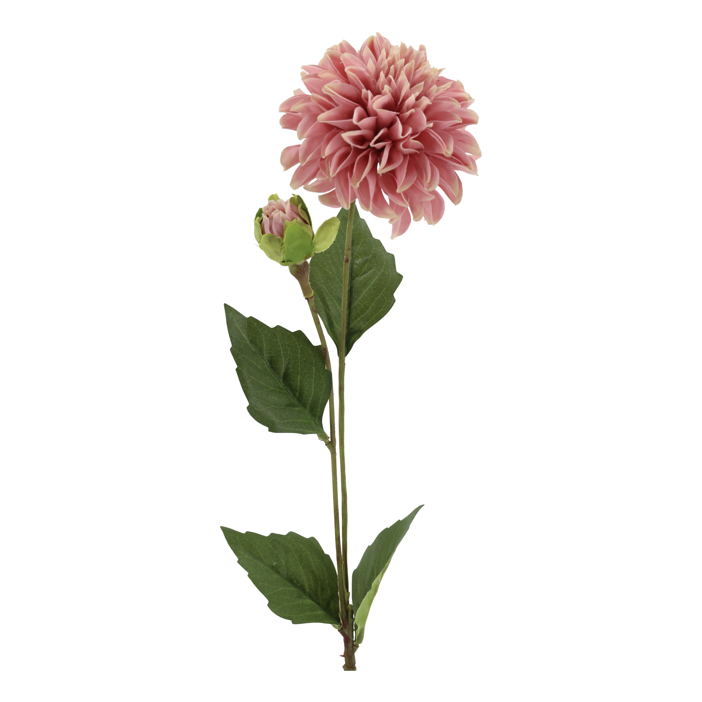 Dahlie Kunstblume mit Stiel, 44 cm, rosa