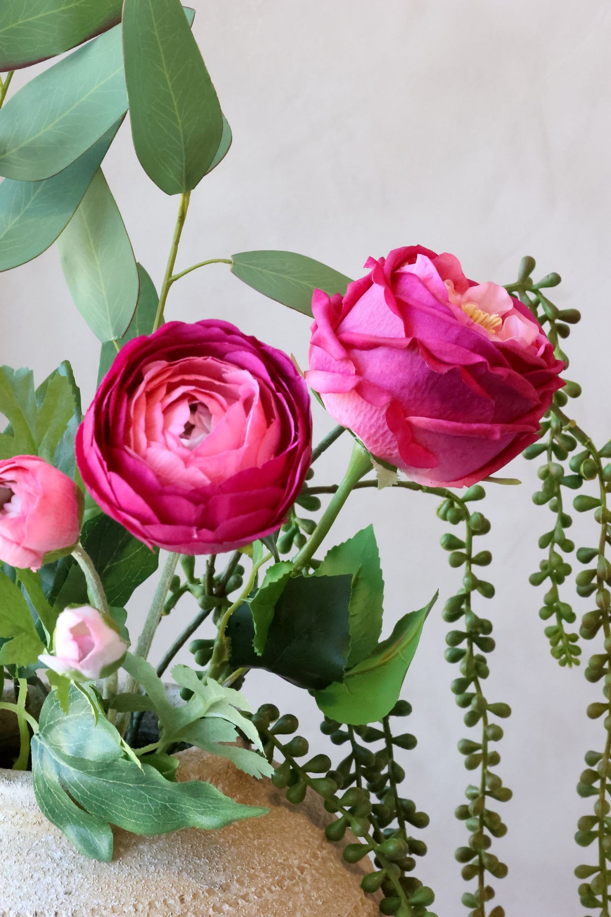 Rose als Blume: Fleur Silk Touch Kunstrose, 48 cm