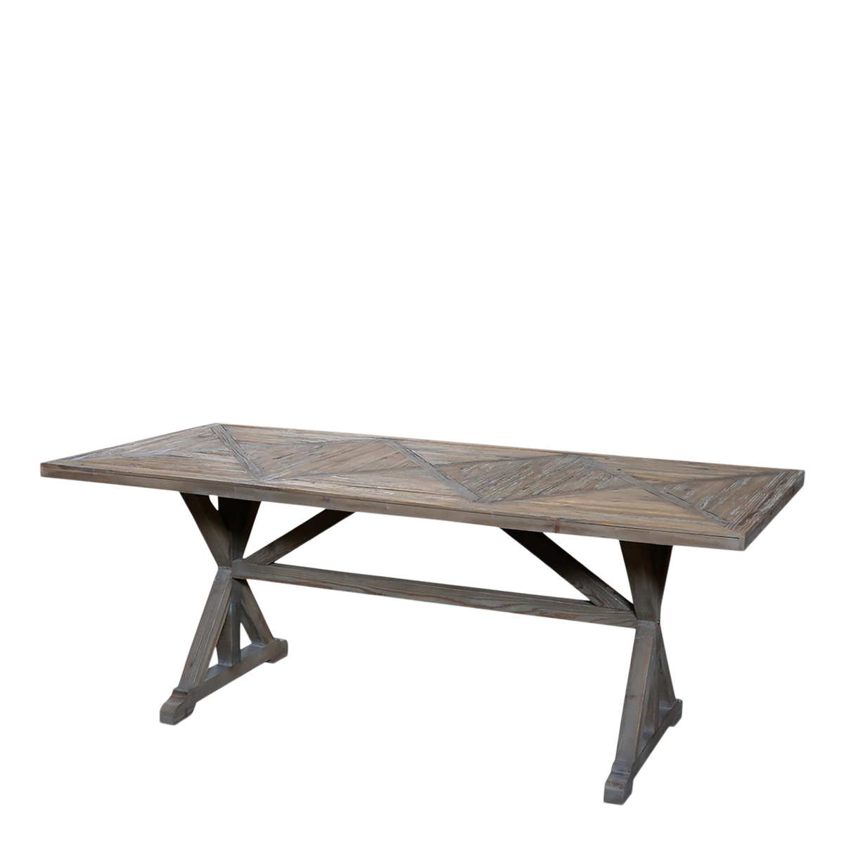 Esstisch aus Recyclingholz, 90 cm breit, natur