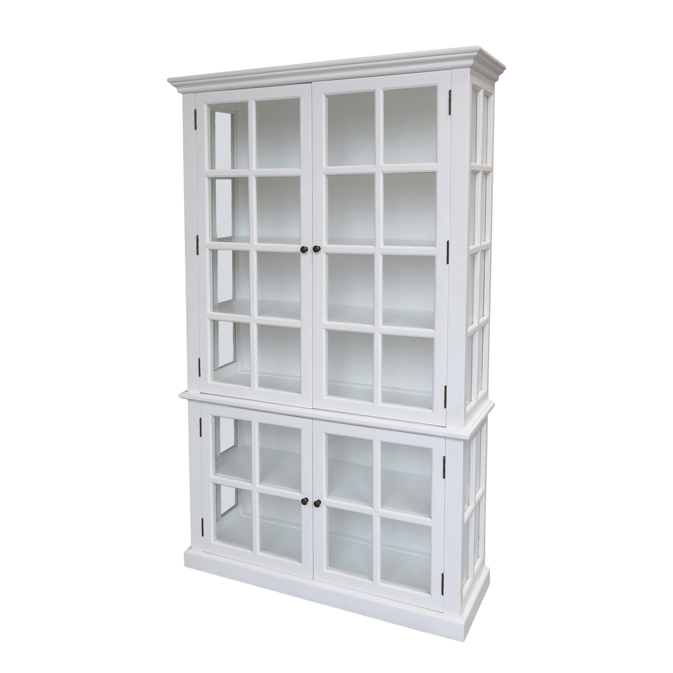 Vitrinenschrank Marseille mit 4 Türen, weiß, 196 cm hoch