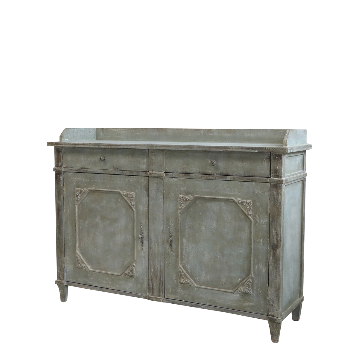 Kommode mit Schubladen und Türen, Schranktisch antique opal
