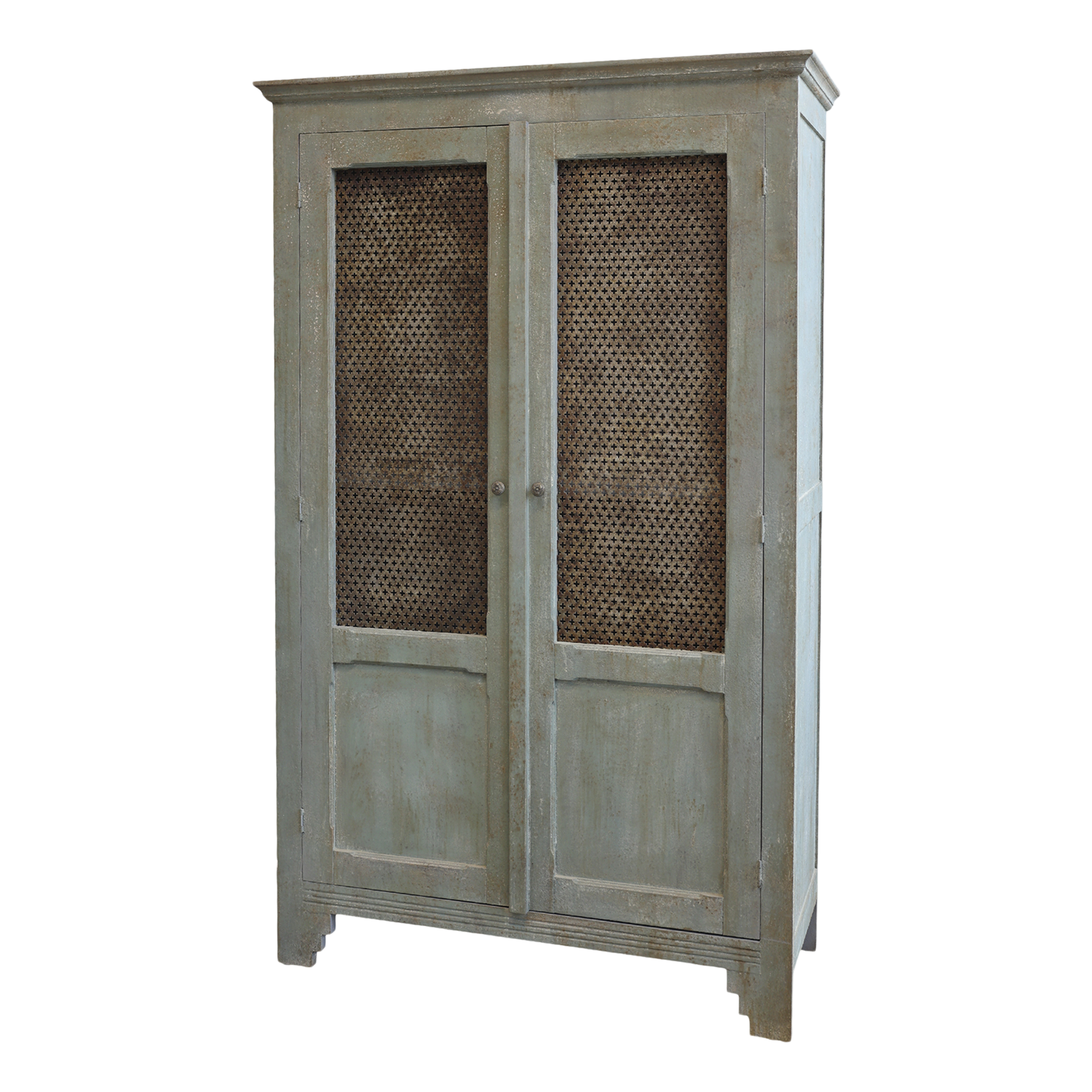 Old French Linen Closet H184/L113.5/W44.5 cm antique opal