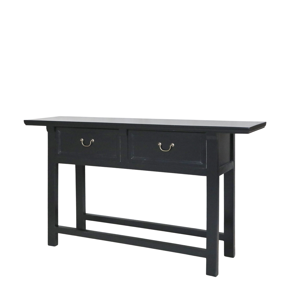 Anrichtetisch mit 2 Schubladen, schwarz, 150 cm lang