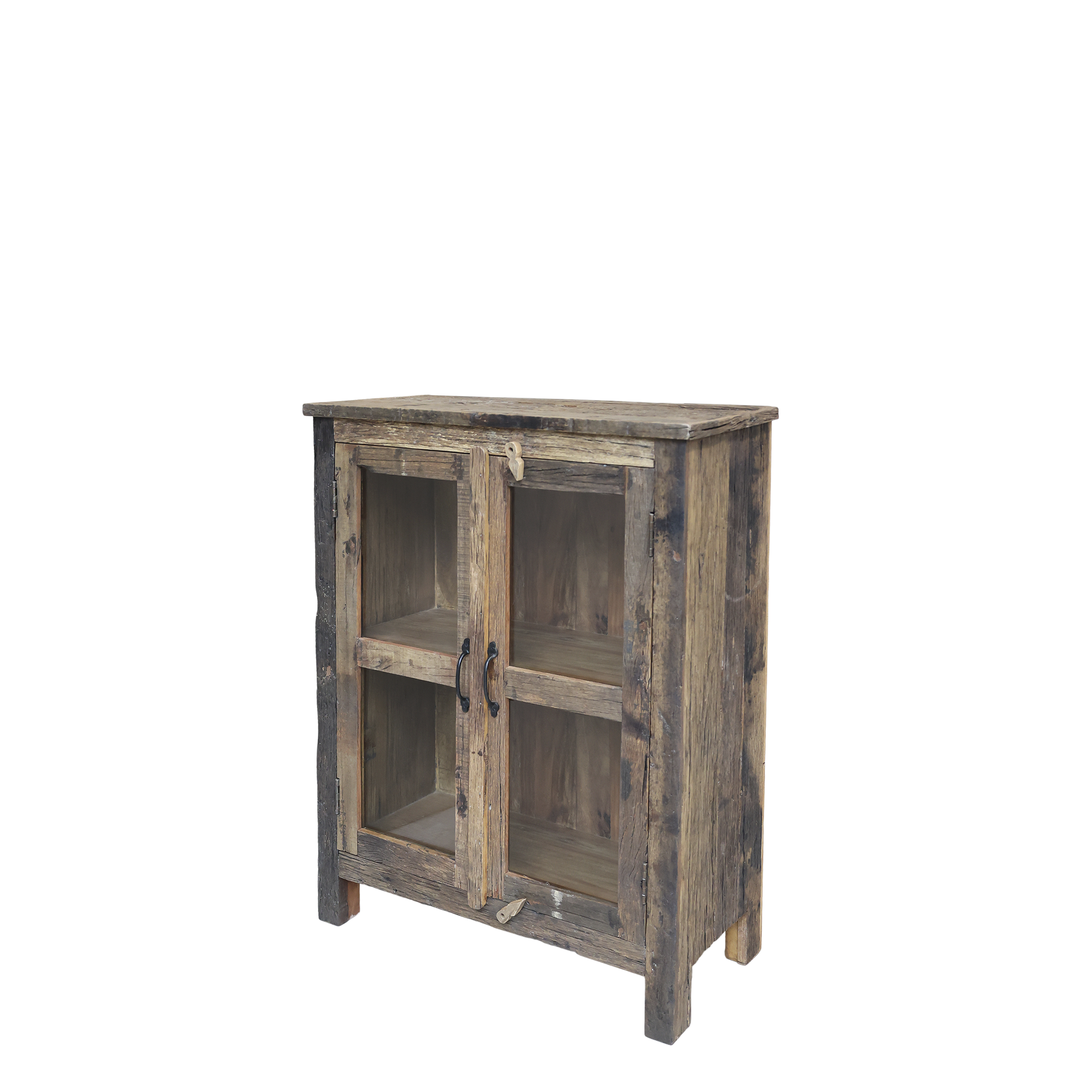 Grimaud Cabinet w. glass doors H100/L75/W35 cm nature