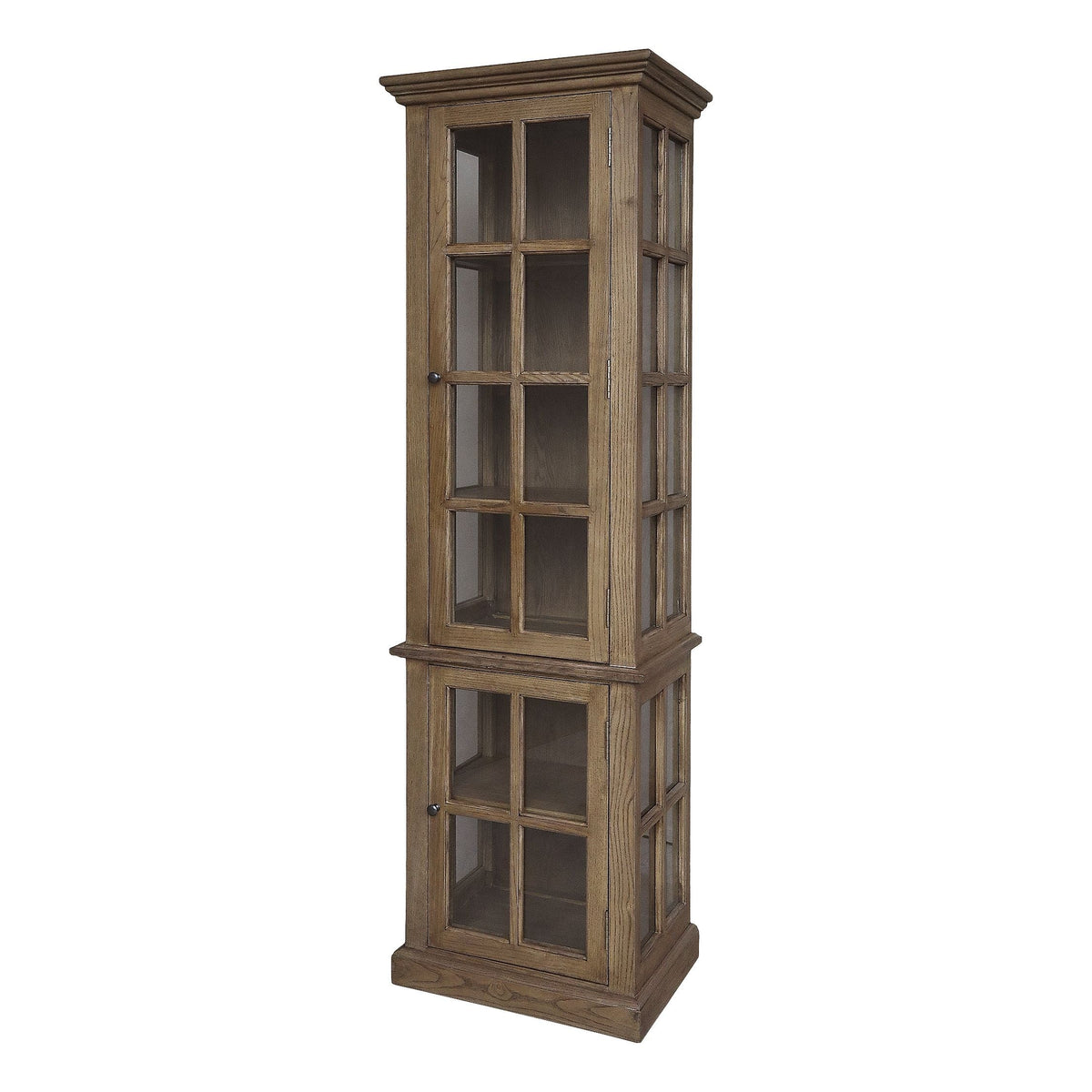 Vitrinenschrank Marseille aus Pappelholz, 196 cm hoch