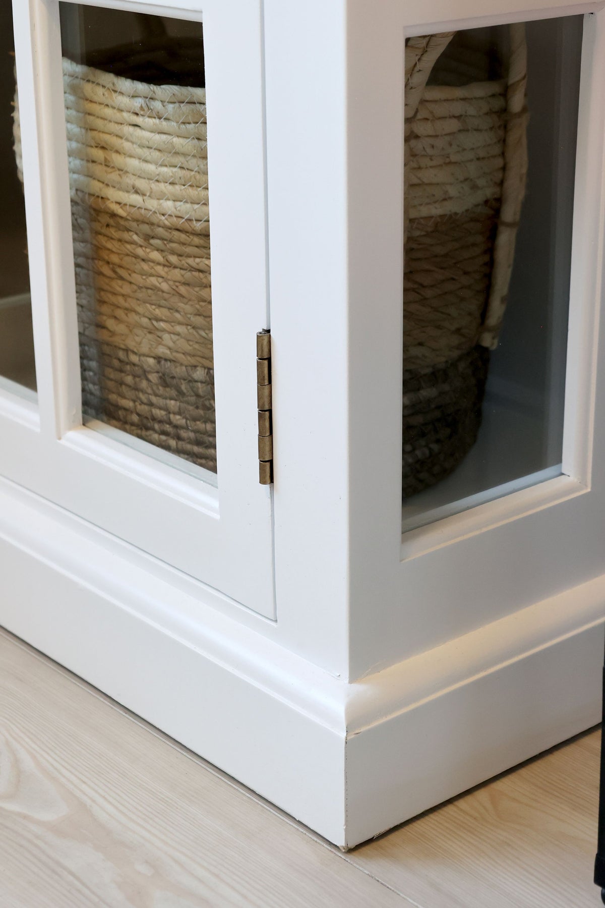 Marseille Vitrinenschrank, 196 cm hoch, weiß