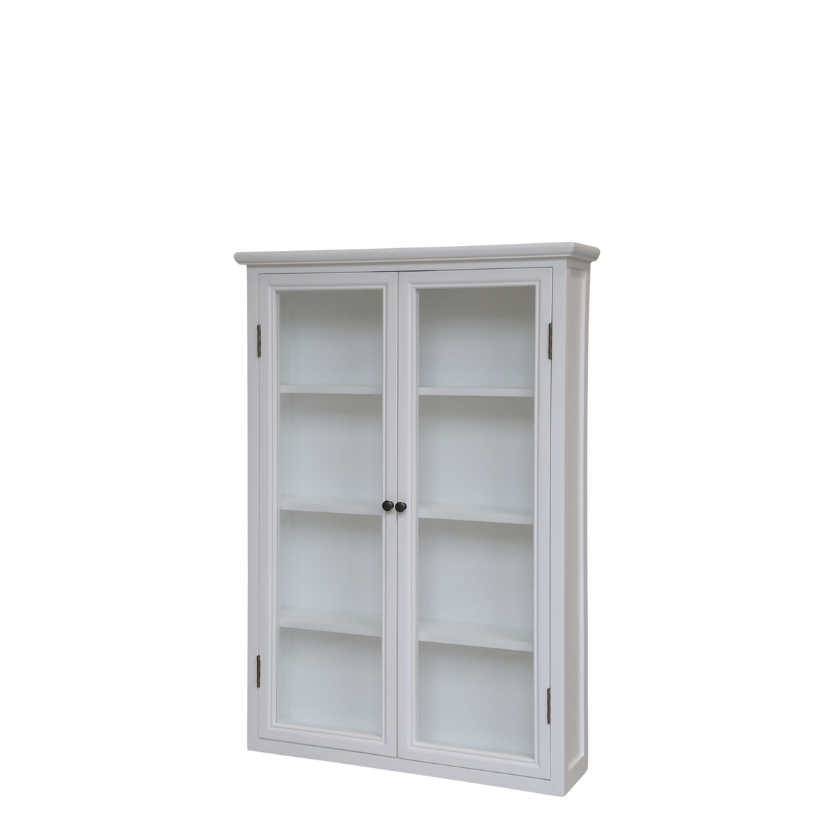 Wandschrank Marseille, 120 cm hoch, weiß mit 4 Ablagen