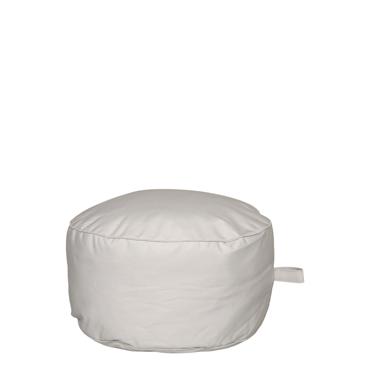 Lounge Puff für Balkon und draußen – beige, 60 cm